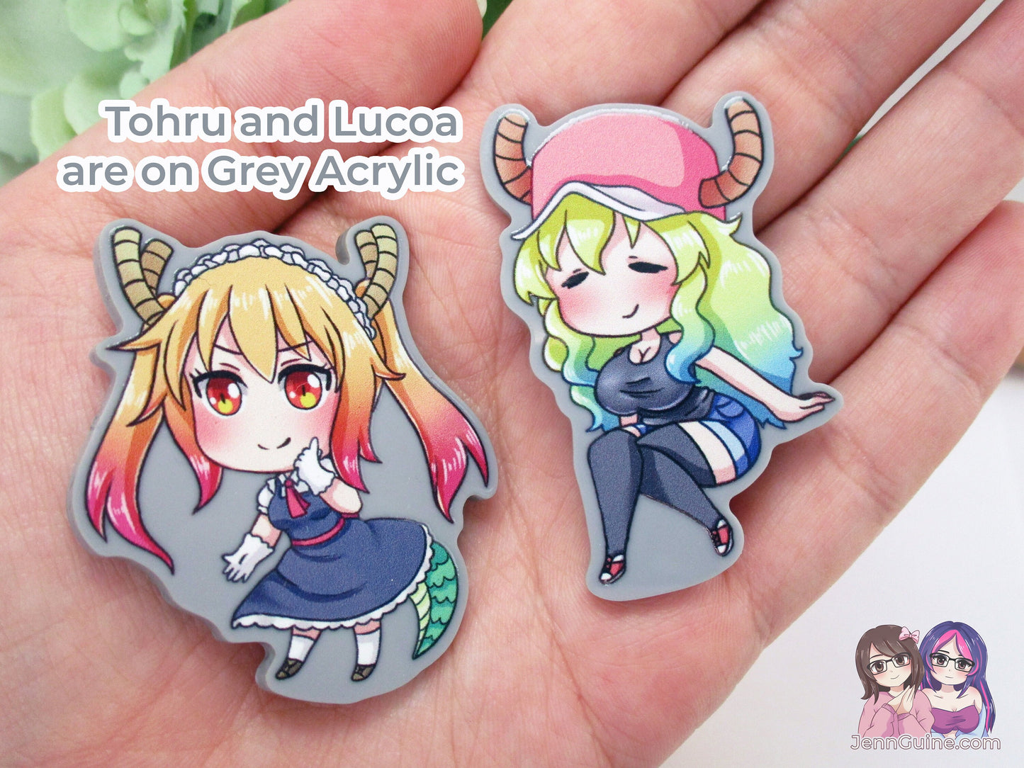 Acrylic Magnet Set / Miss Kobayashi's Dragon Maid Kobayashi Tohru Lucoa Kanna Elma Neodymium Magnets, No Restocks once Sold Out