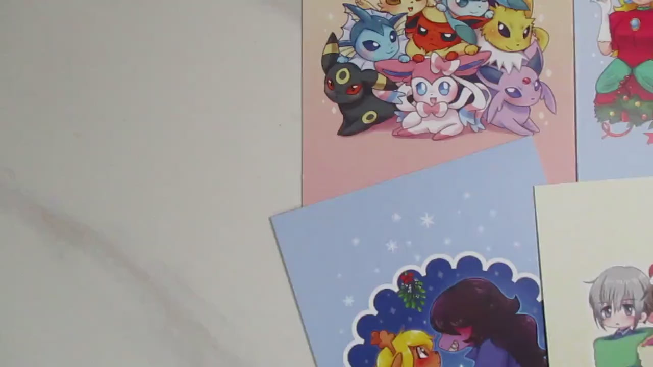 Christmas 2022 4x6in Prints, MLP, Fru!ts Basket, Hell0 K!itty, Eeveelution, Sakamoto N!chijou, Deltarune, Bee and Puppycat, Princess Peach