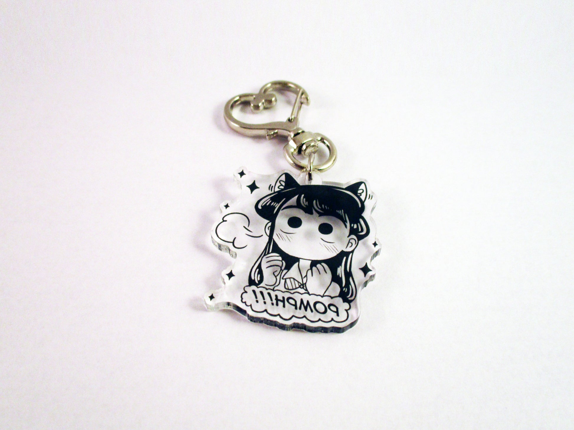 Komi-san Acrylic Keychain - POMPH! (transparent) - JennGuine