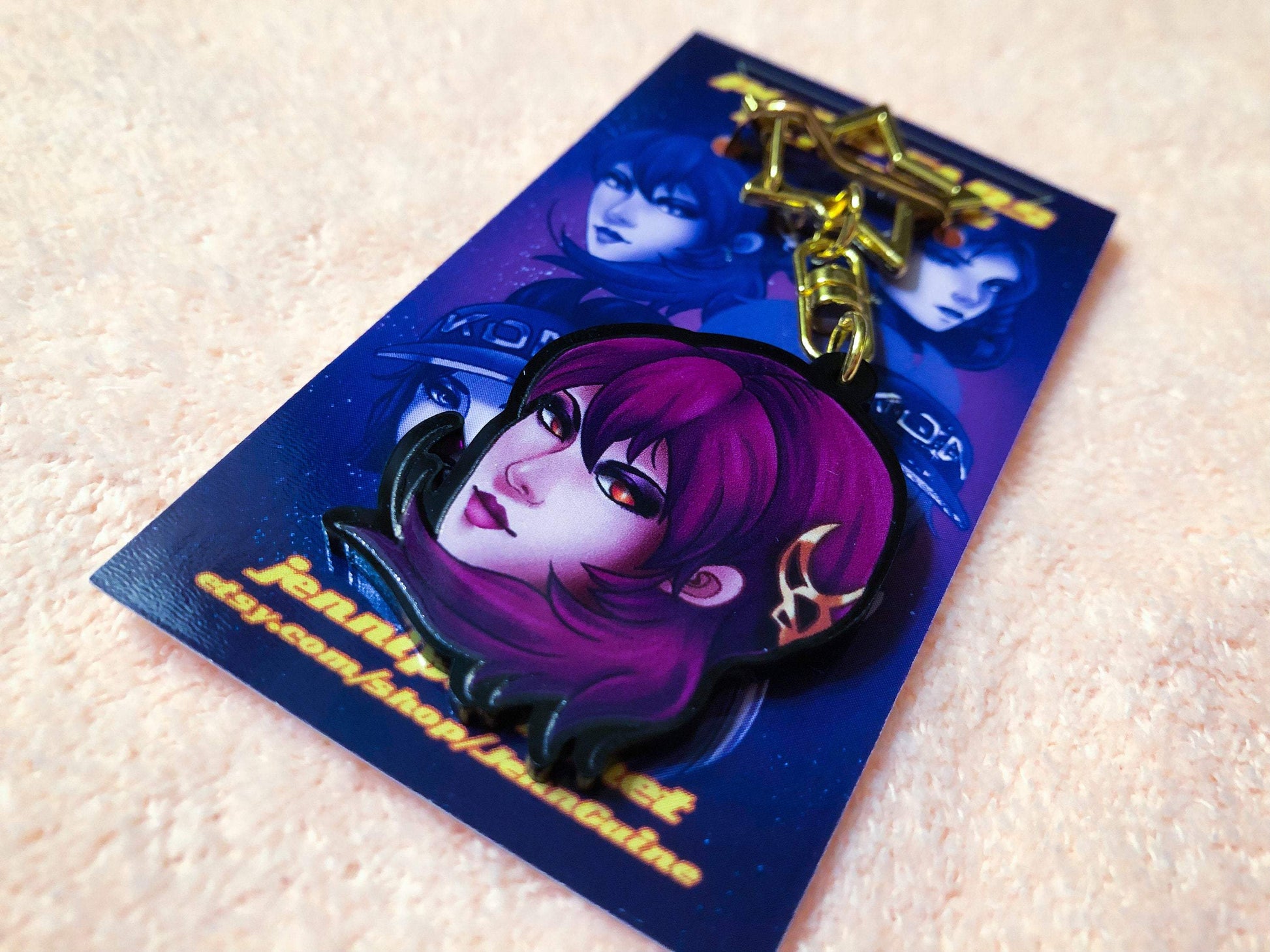 League of Legends KDA Keychain - Evelynn - JennGuine