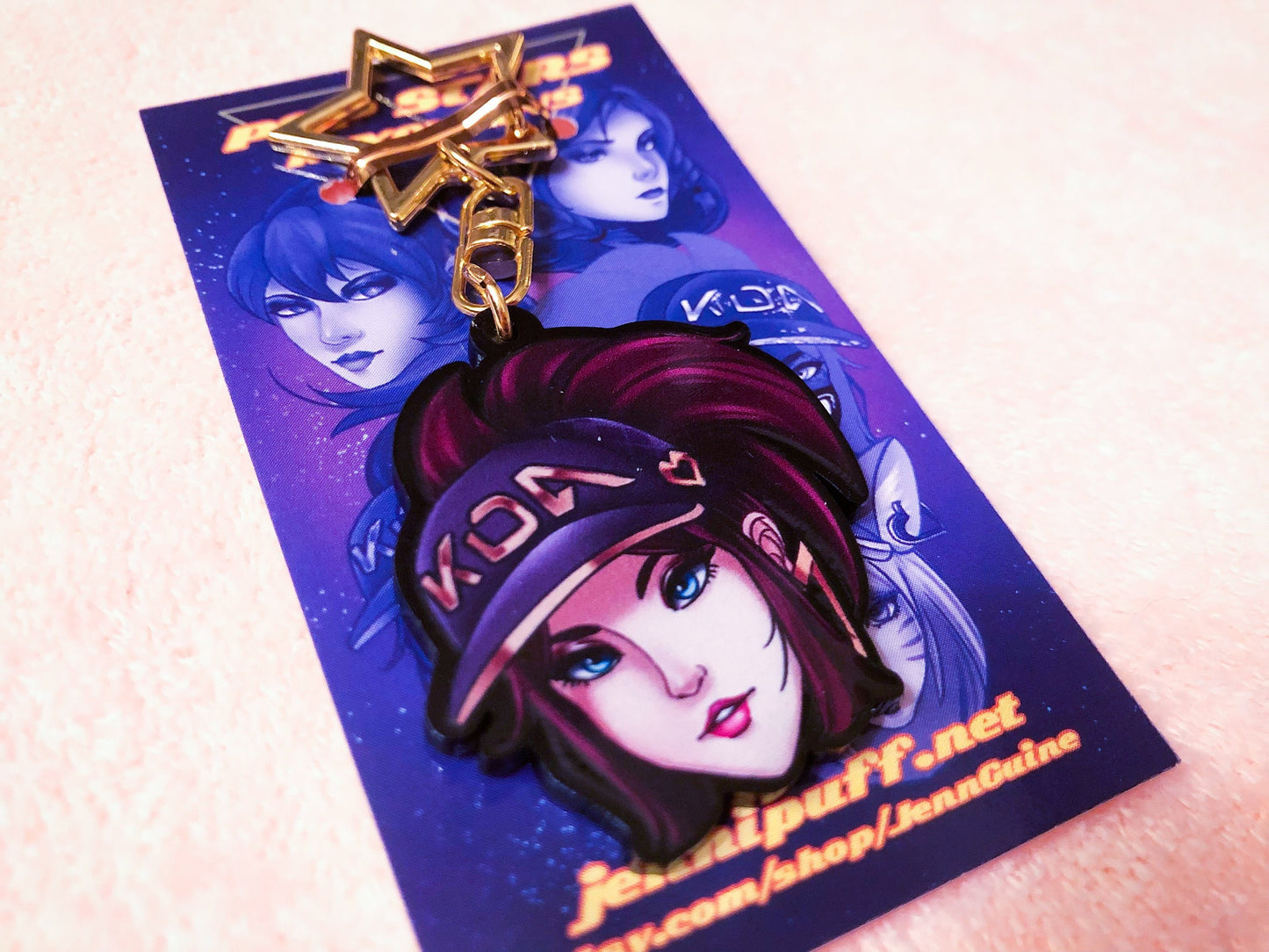 Regular Akali KDA Keychain League of Legends LOL