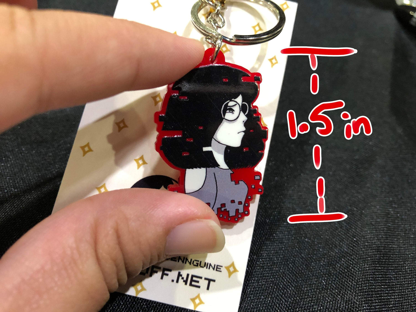 Inktober 2018 Red Keychain - Breakable - JennGuine