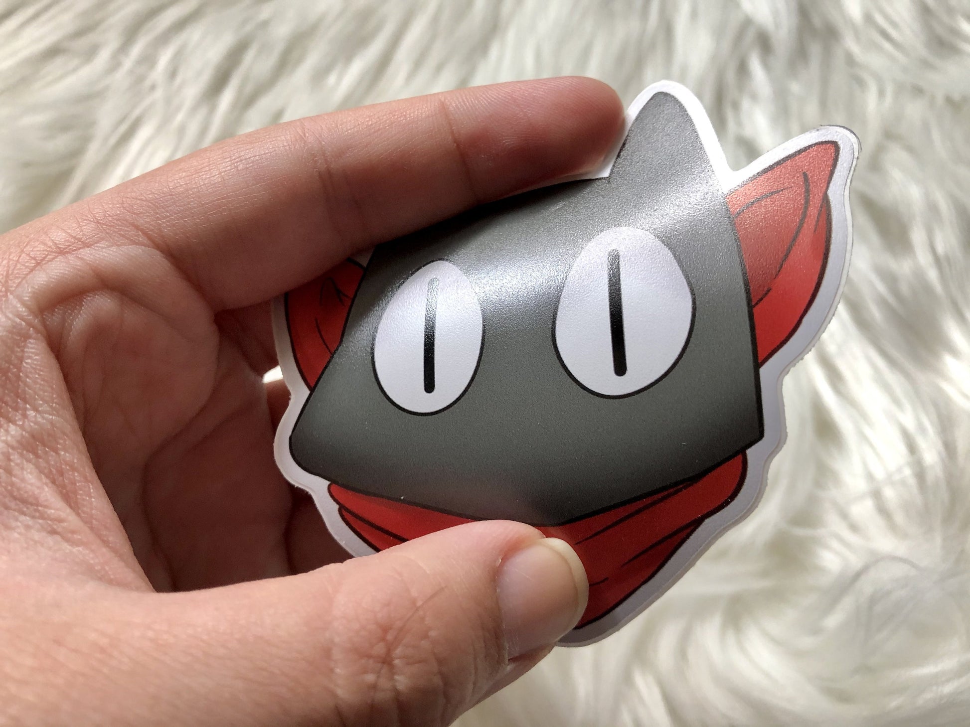 3in Die Cut Cat Stickers - Sailor Moon Luna or Nichijou Sakamoto - JennGuine