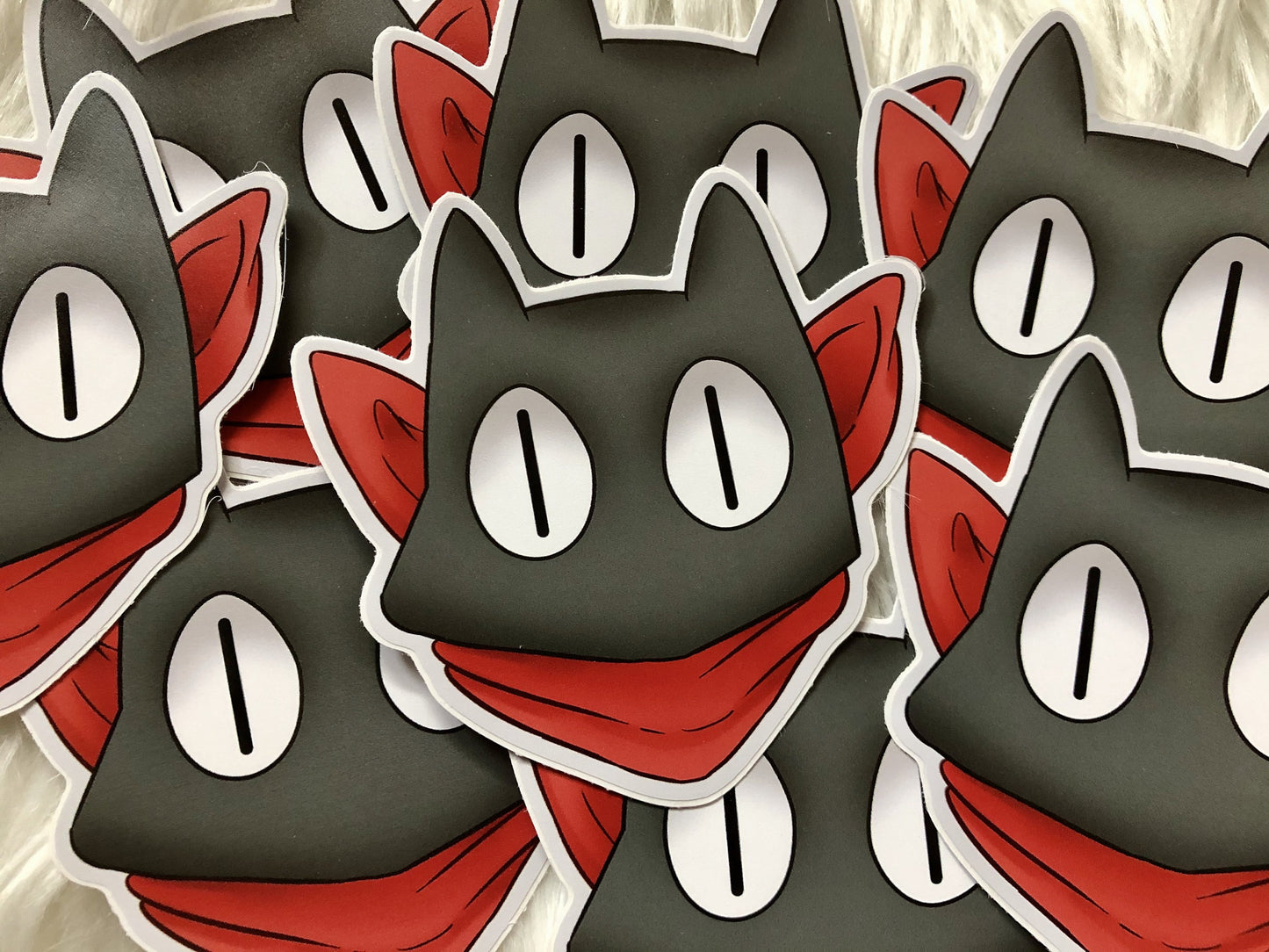 3in Die Cut Cat Stickers - Sailor Moon Luna or Nichijou Sakamoto - JennGuine