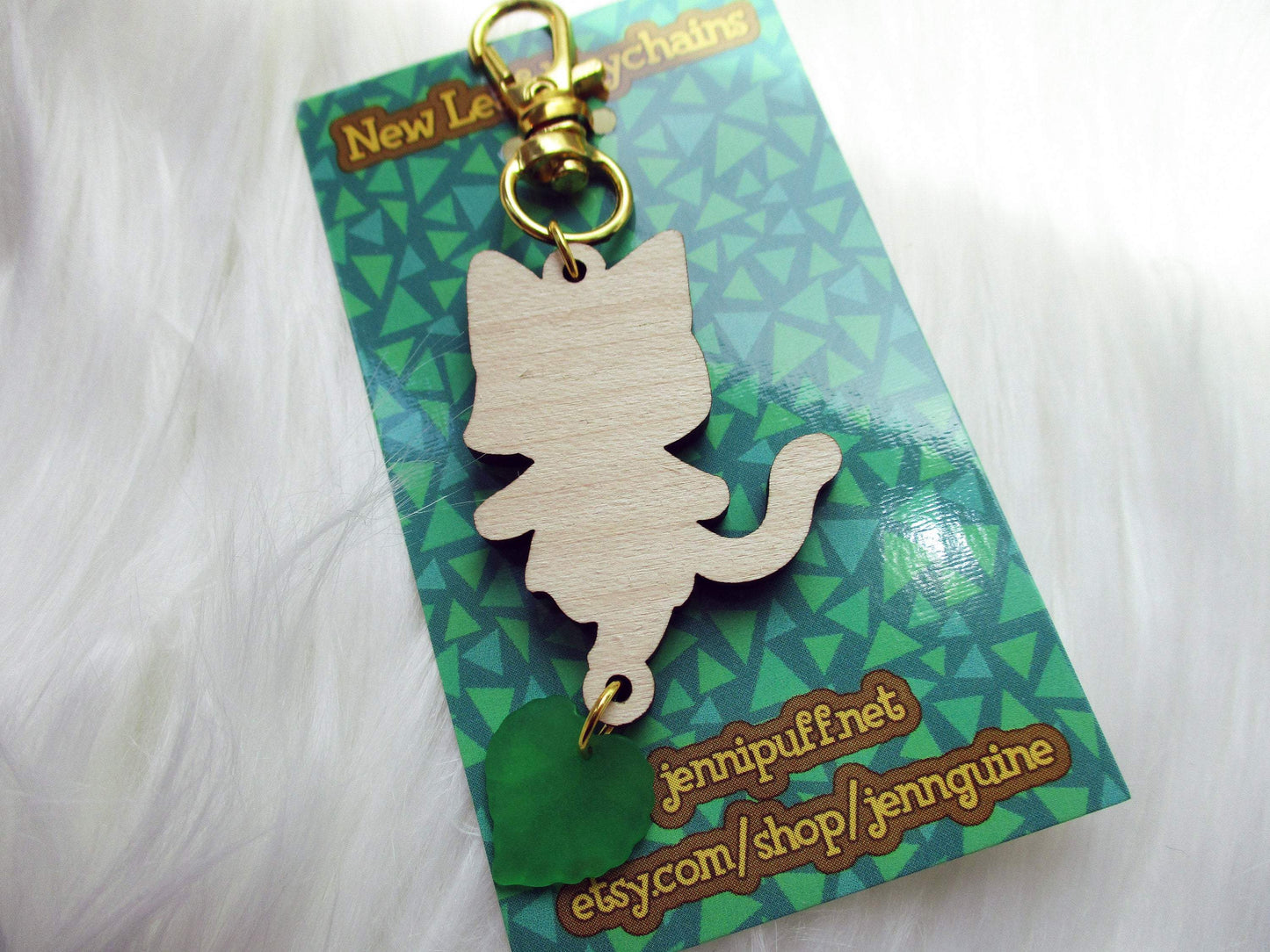 Animal Crossing Wooden Keychain - Ankha - JennGuine