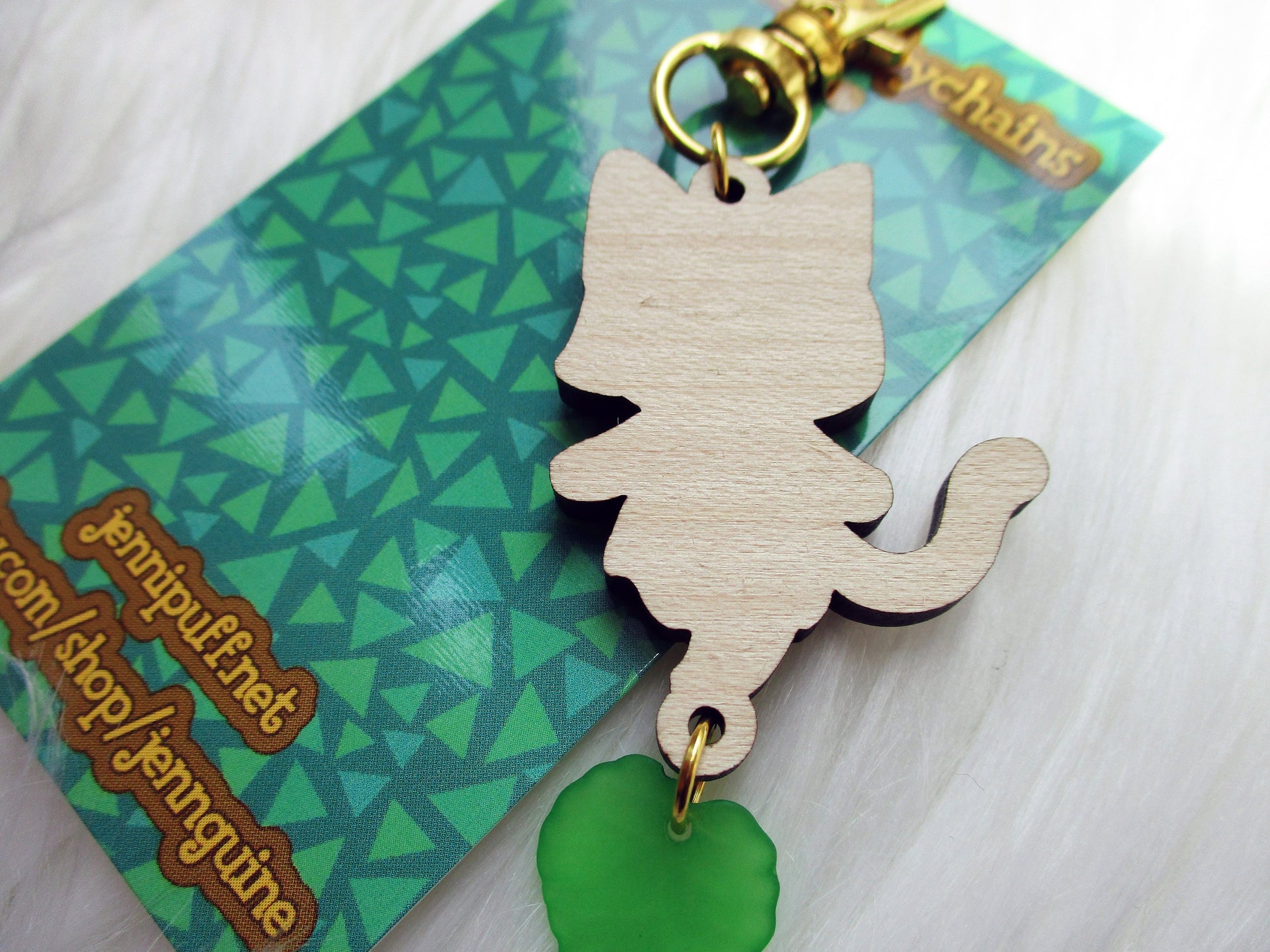 Animal Crossing Wooden Keychain - Ankha - JennGuine