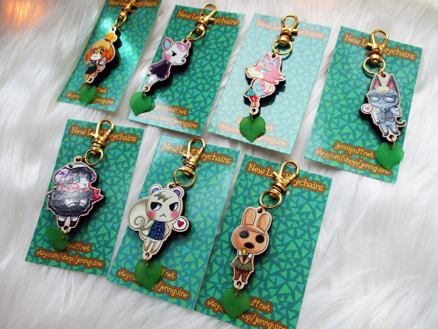 Animal Crossing Wooden Keychain - Ankha - JennGuine