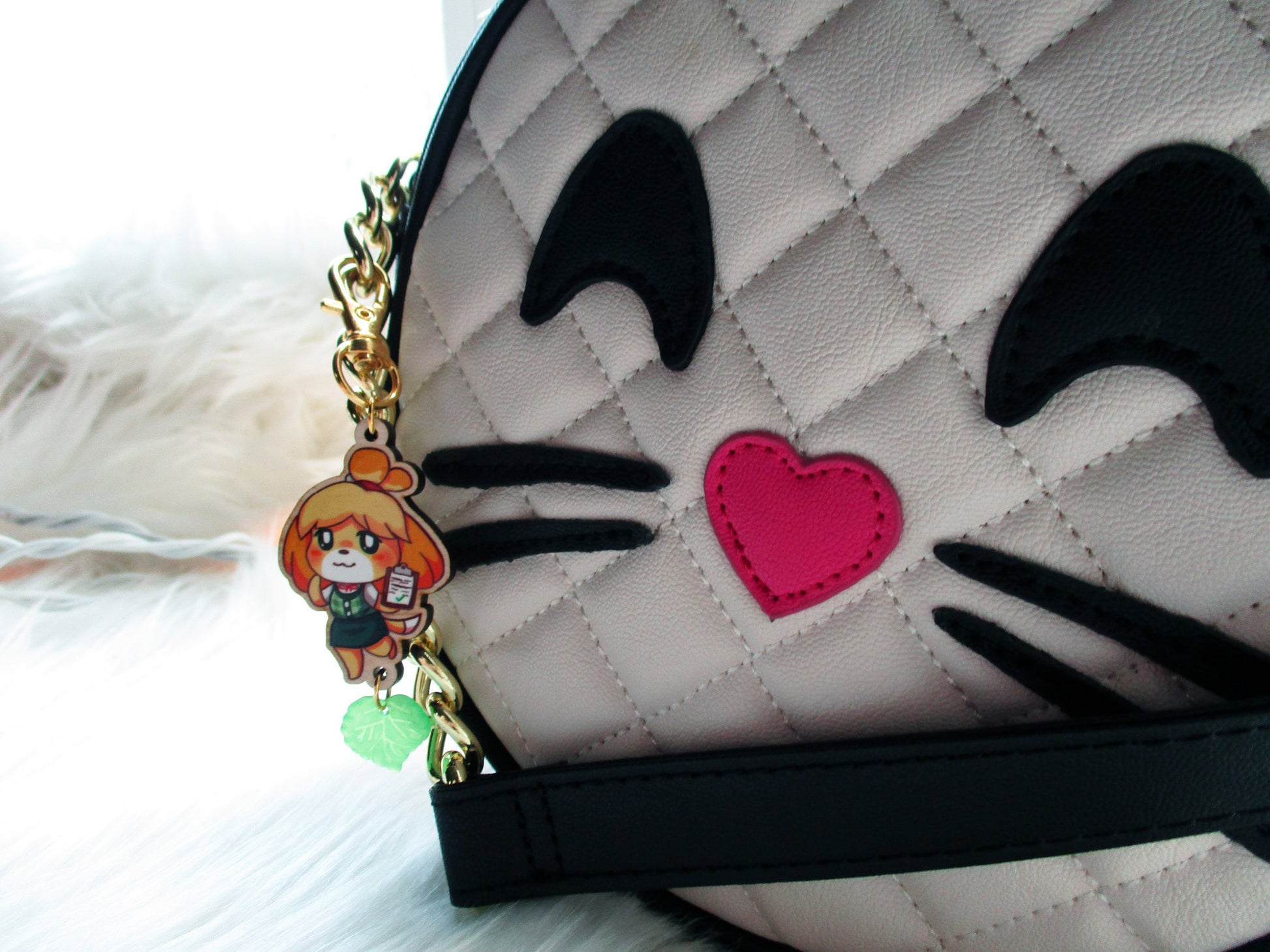 Animal Crossing Wooden Keychain - Isabelle - JennGuine