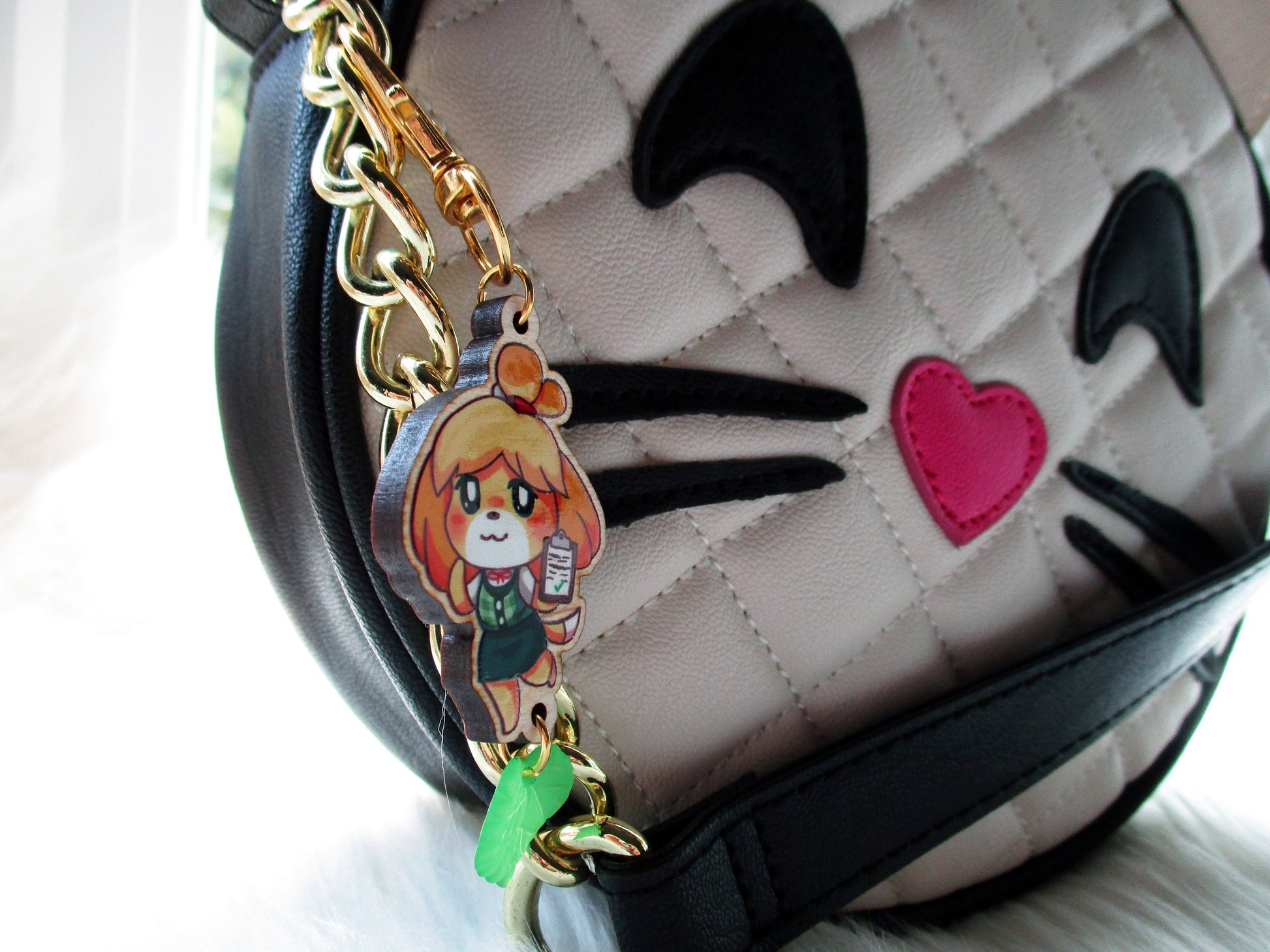 Animal Crossing Wooden Keychain - Isabelle - JennGuine