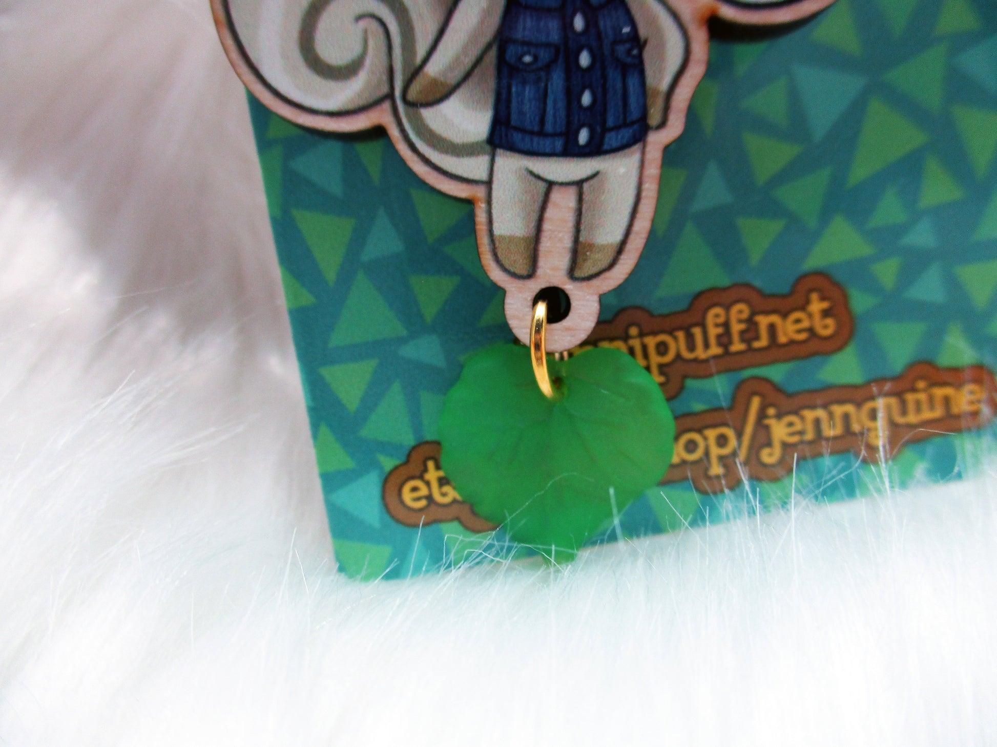 Animal Crossing Wooden Keychain - Marshal - JennGuine