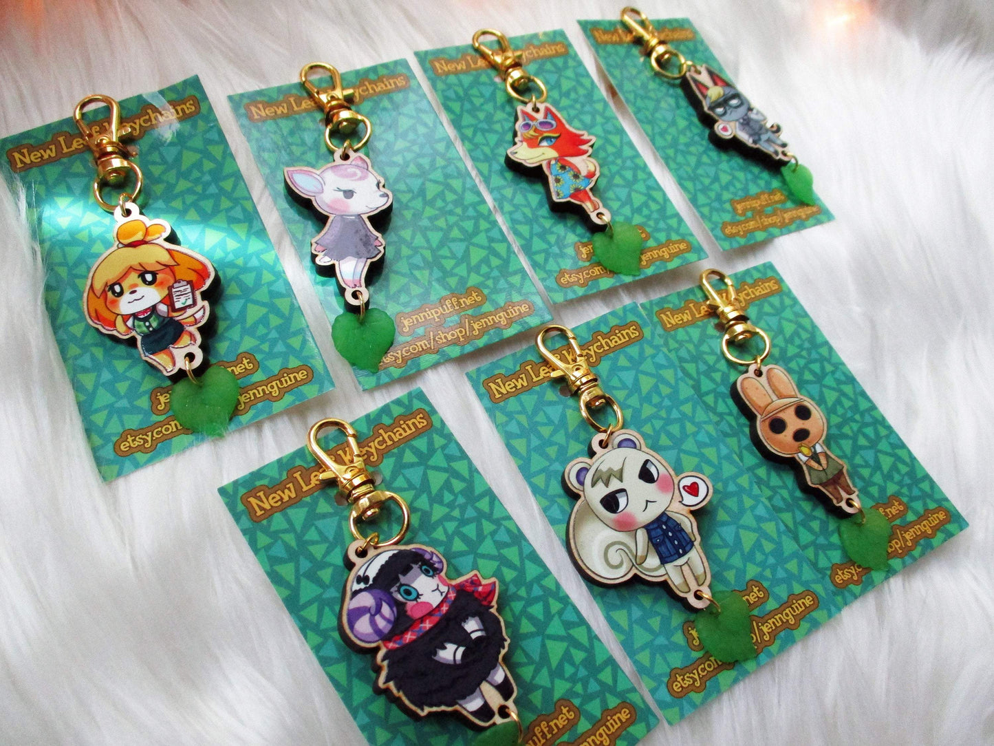 Animal Crossing Wooden Keychain - Raymond - JennGuine