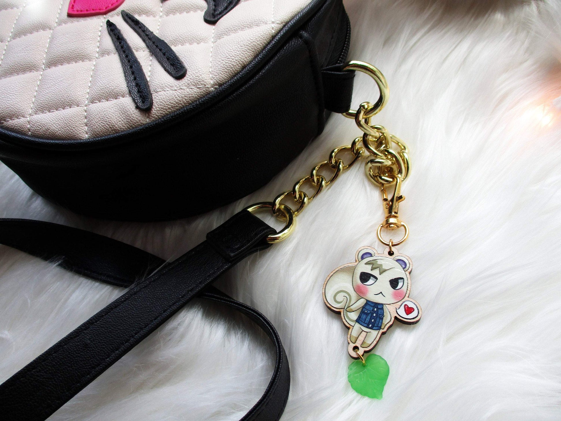 Animal Crossing Wooden Keychain - Marshal - JennGuine