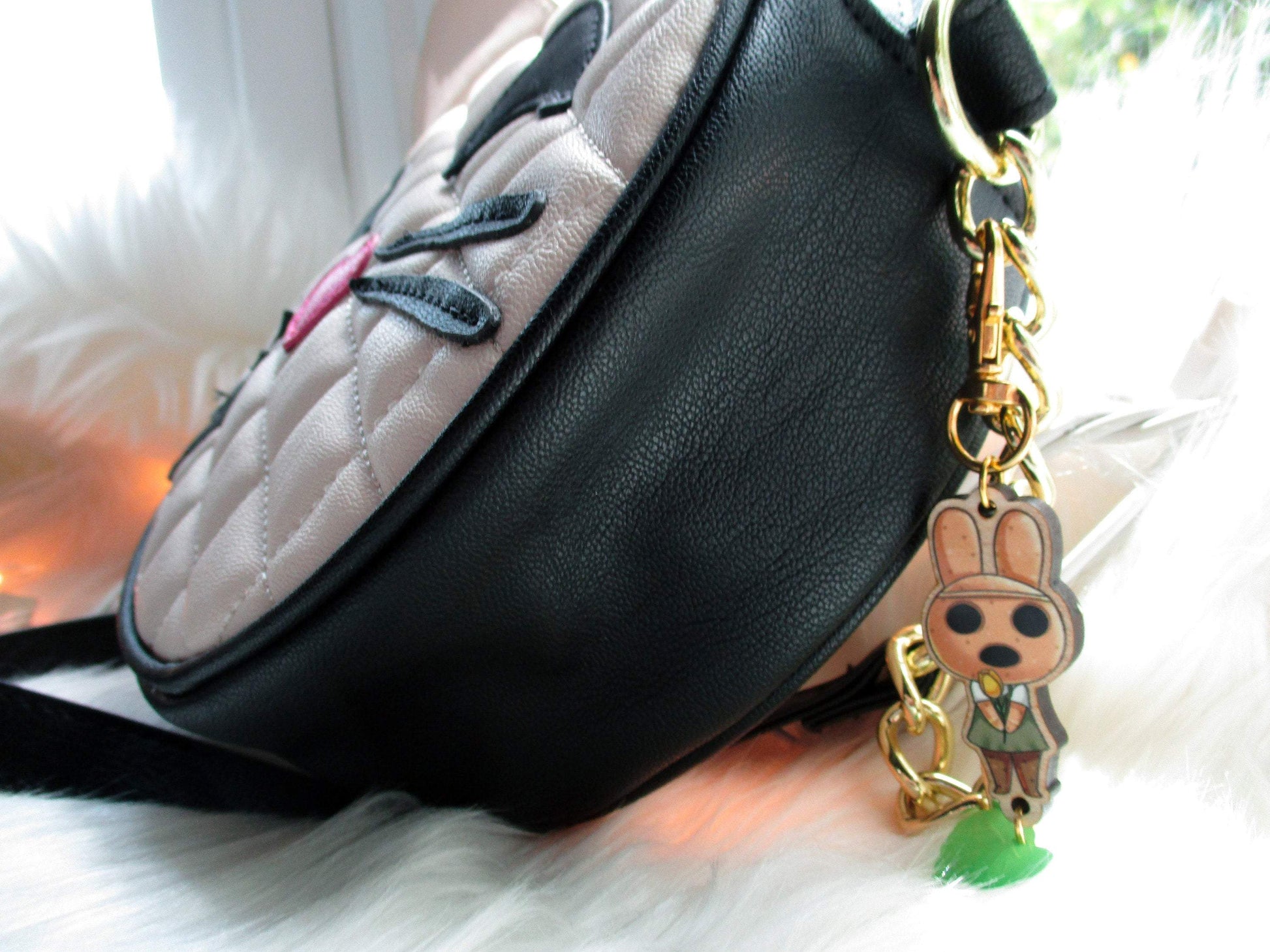 Animal Crossing Wooden Keychain - Coco - JennGuine