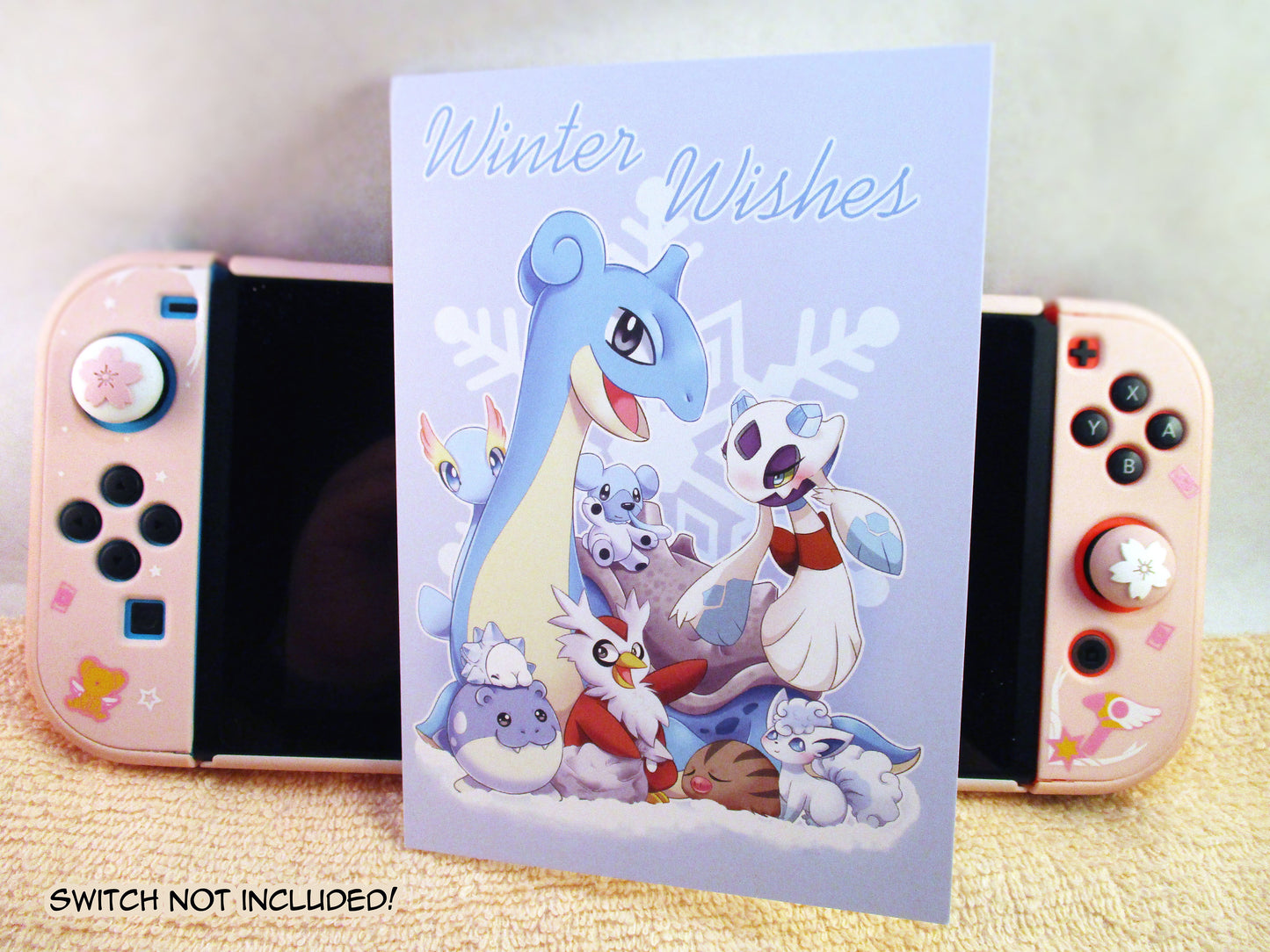 4x6in Pokemon Greeting Card - Ice Pokemon (MISPRINT) - JennGuine