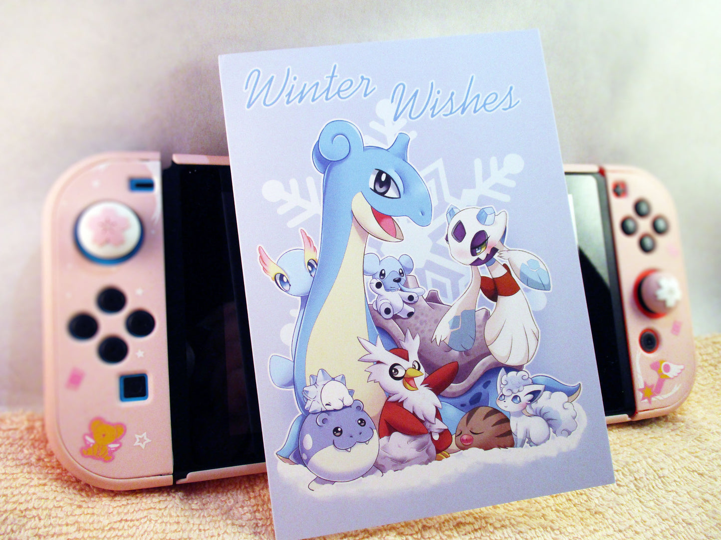 4x6in Pokemon Greeting Card - Ice Pokemon (MISPRINT) - JennGuine