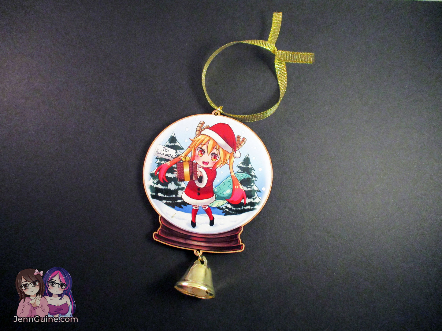 Wooden Christmas Ornament - Tohru Dragon Maid (read description) - JennGuine