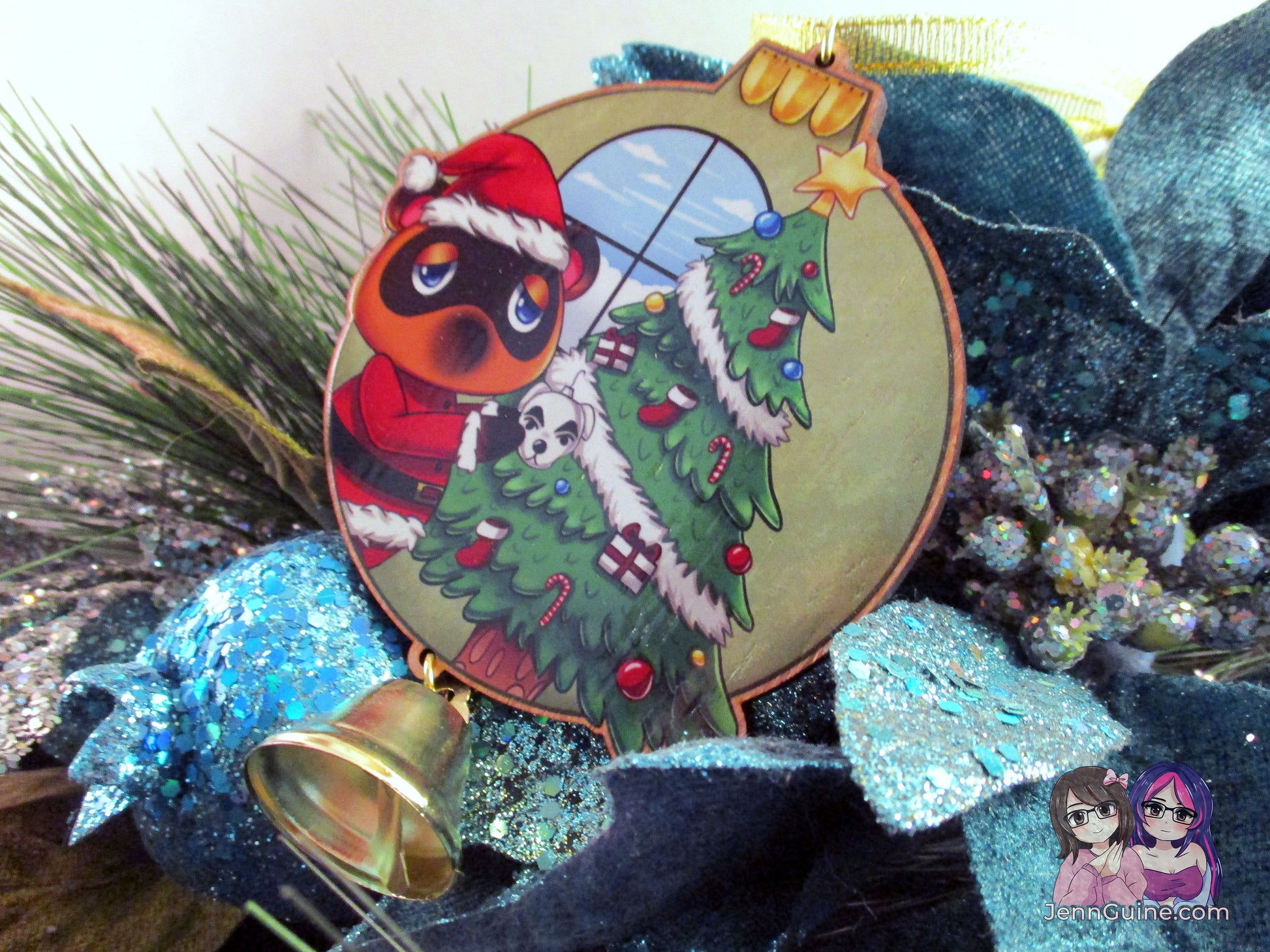 Wooden Christmas Ornament - Tom Nook ACNH (read description) - JennGuine