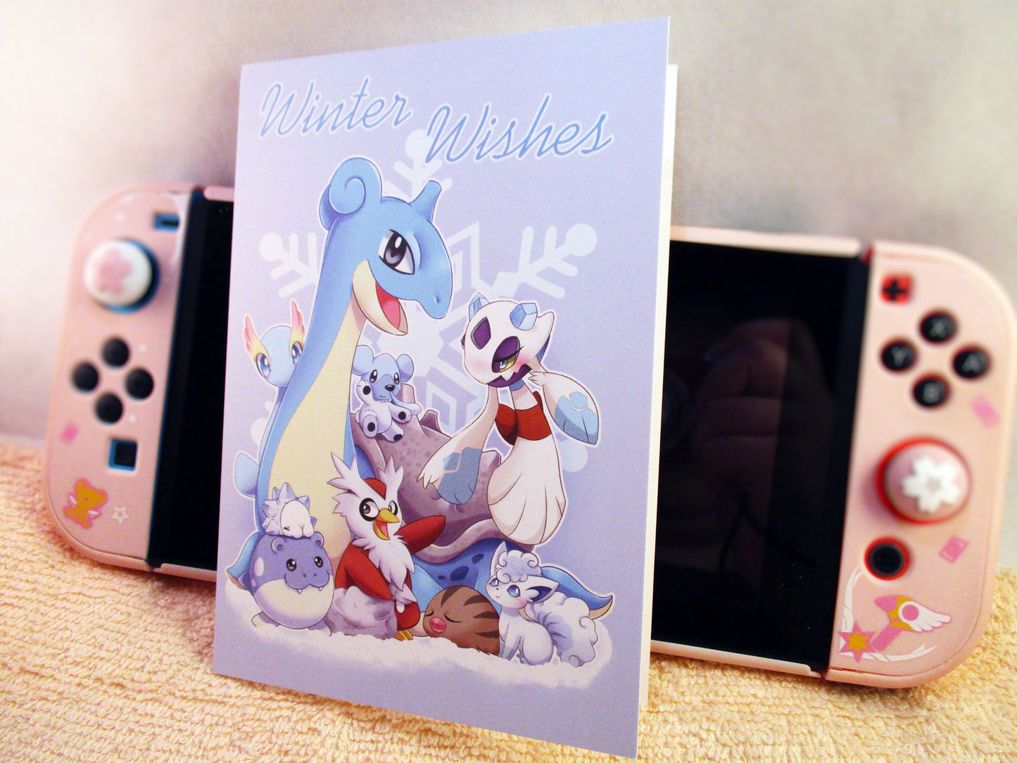4x6in Pokemon Greeting Card - Ice Pokemon (MISPRINT) - JennGuine
