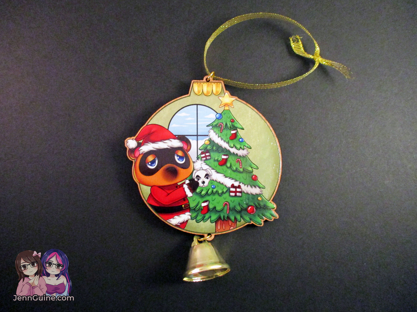 Wooden Christmas Ornament - Tom Nook ACNH (read description) - JennGuine