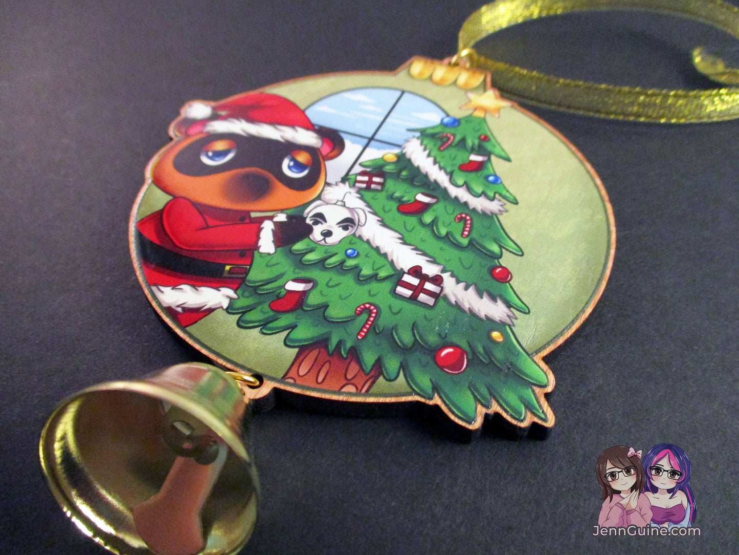 Wooden Christmas Ornament - Tom Nook ACNH (read description) - JennGuine