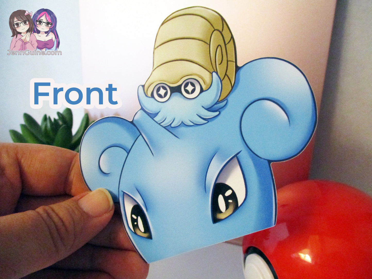 Lapras Pokemon Omanyte 3in Peeker Peeking Sticker Die-Cut Decal (Retiring once sold out)
