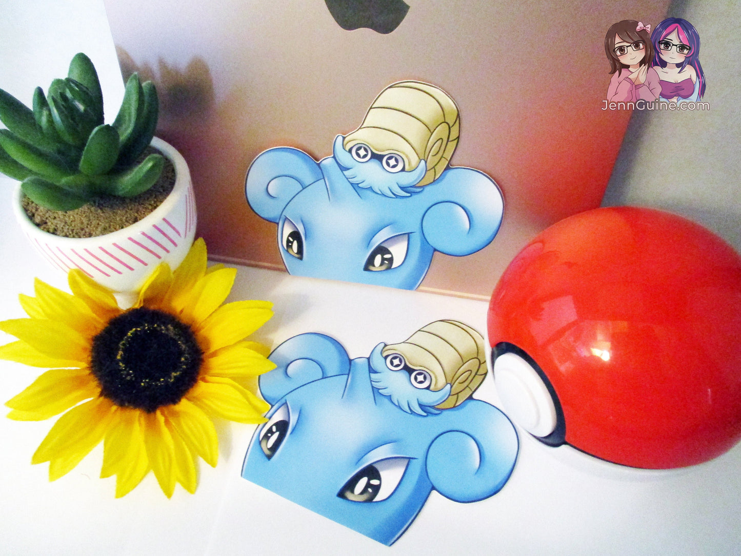 Lapras Pokemon Omanyte 3in Peeker Peeking Sticker Die-Cut Decal (Retiring once sold out)