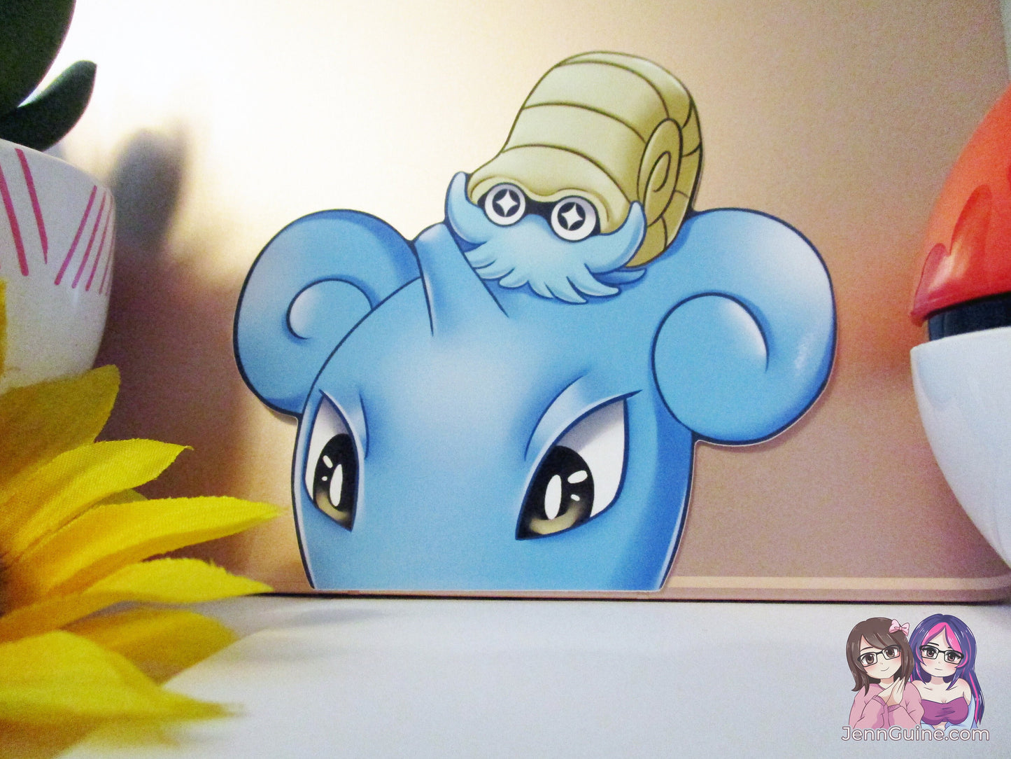 Lapras Pokemon Omanyte 3in Peeker Peeking Sticker Die-Cut Decal (Retiring once sold out)