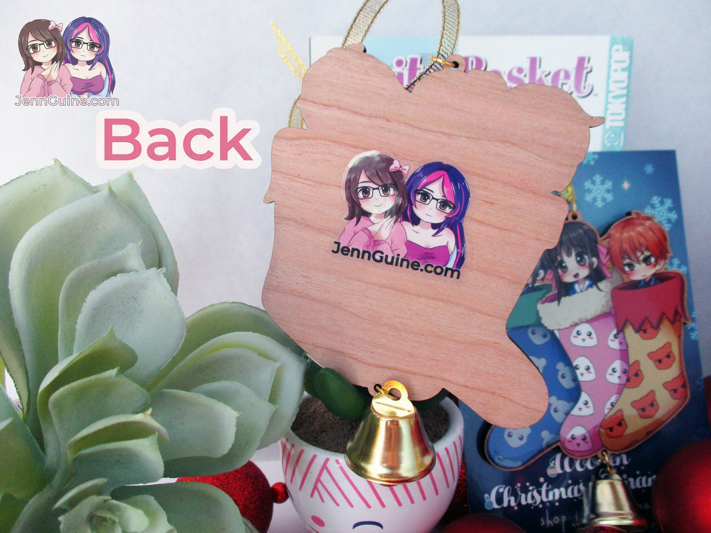 Fruits Basket Wooden Christmas Ornament - Yuki Tohru Kyo Stockings (read description)