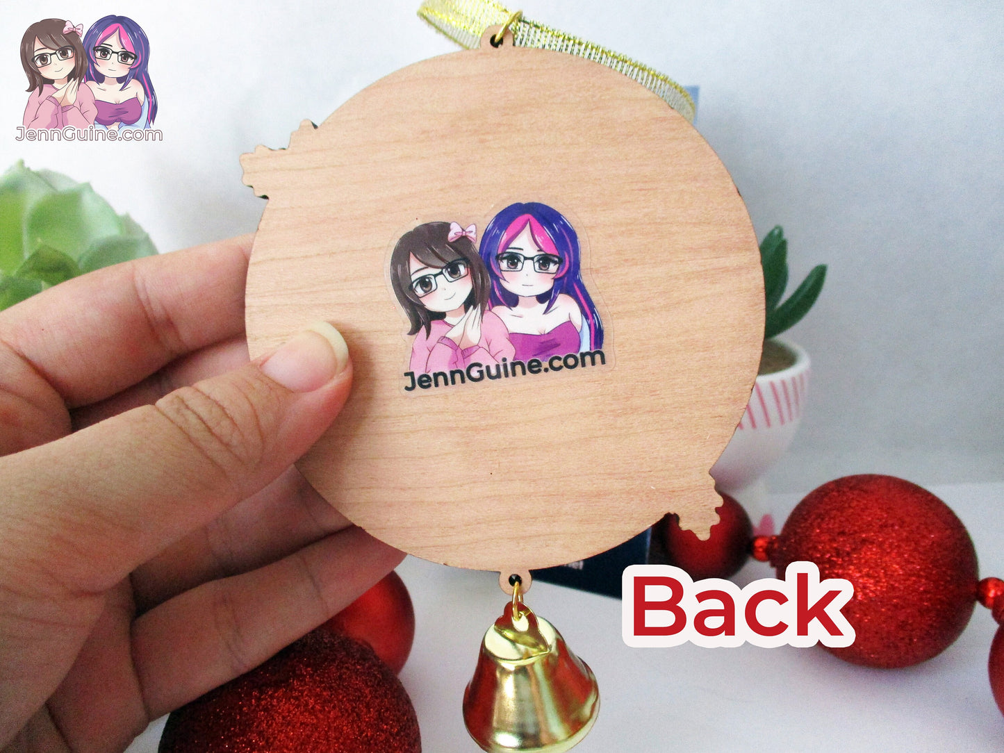 Komi-san Can't Communicate Wooden Christmas Ornament - Komi Birthday Girl (read description) No restocks when sold out