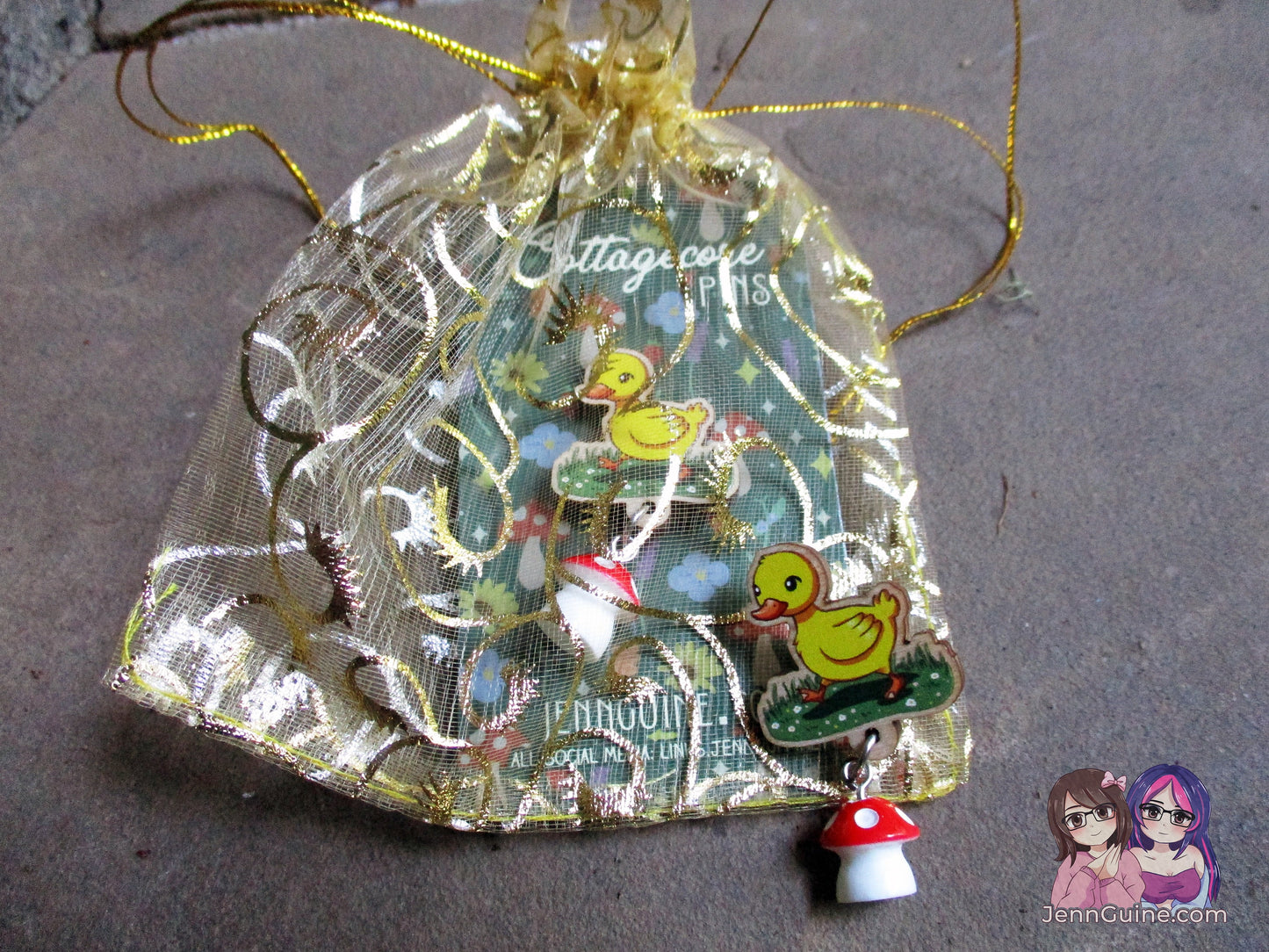 Cottagecore Wooden Pin - Woodland Duck - NO RESTOCKS when sold out