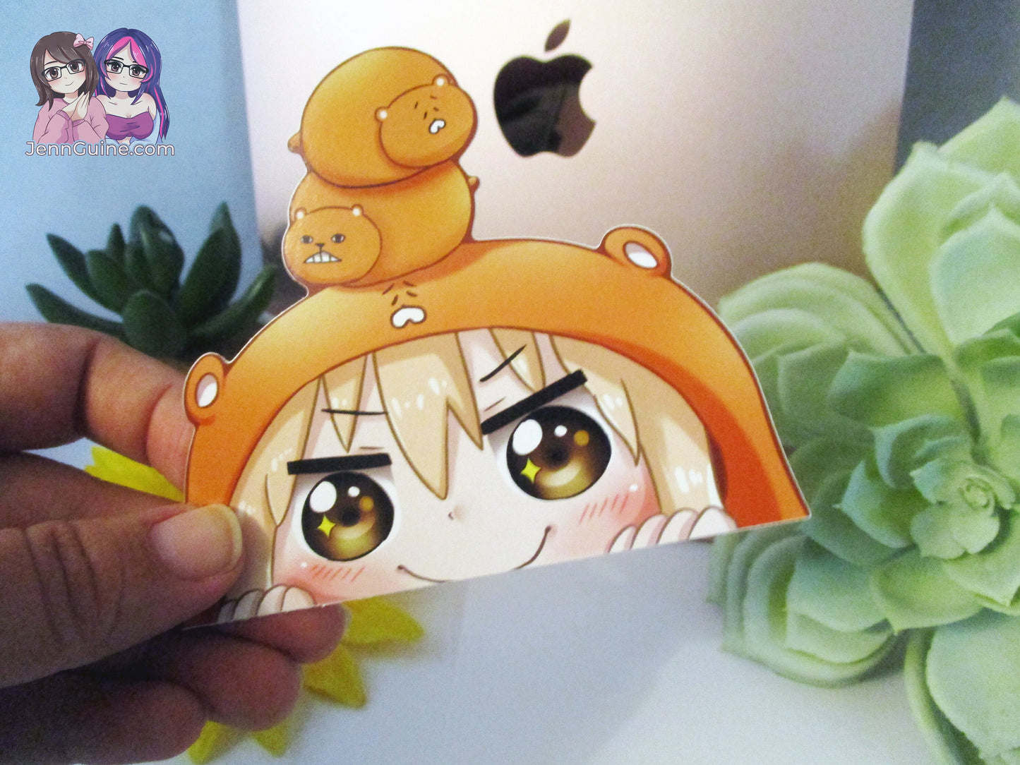 Himouto! Umaru-chan 3in Peeker Peeking Sticker Die-Cut Decal