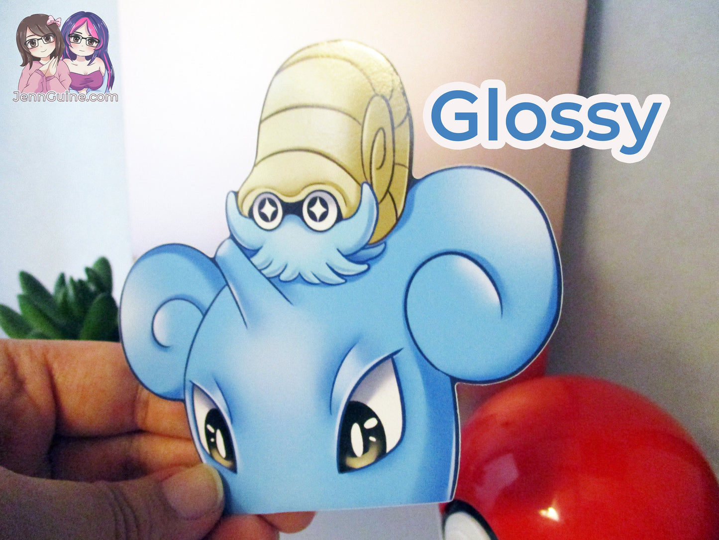 Lapras Pokemon Omanyte 3in Peeker Peeking Sticker Die-Cut Decal (Retiring once sold out)