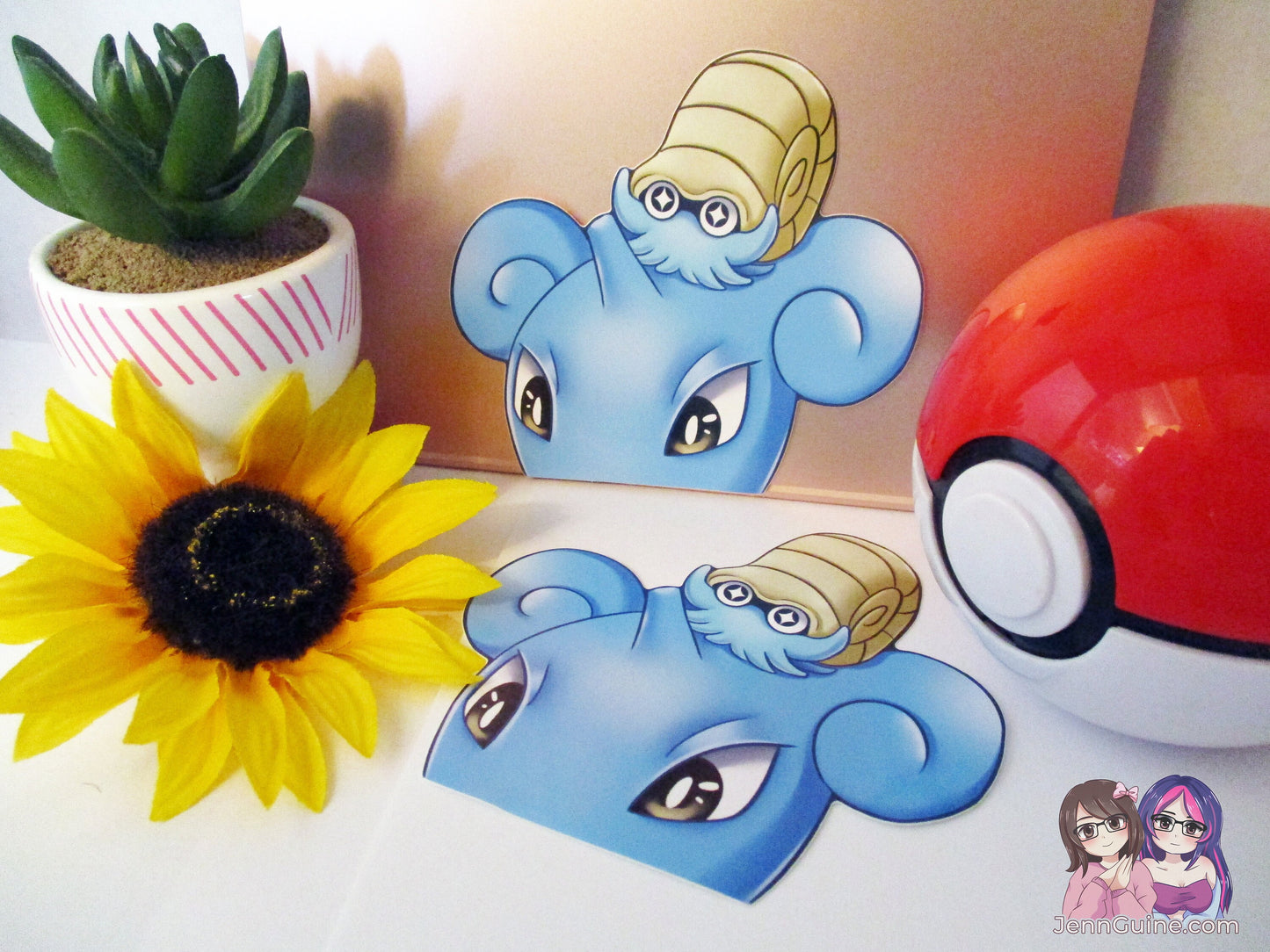 Lapras Pokemon Omanyte 3in Peeker Peeking Sticker Die-Cut Decal (Retiring once sold out)