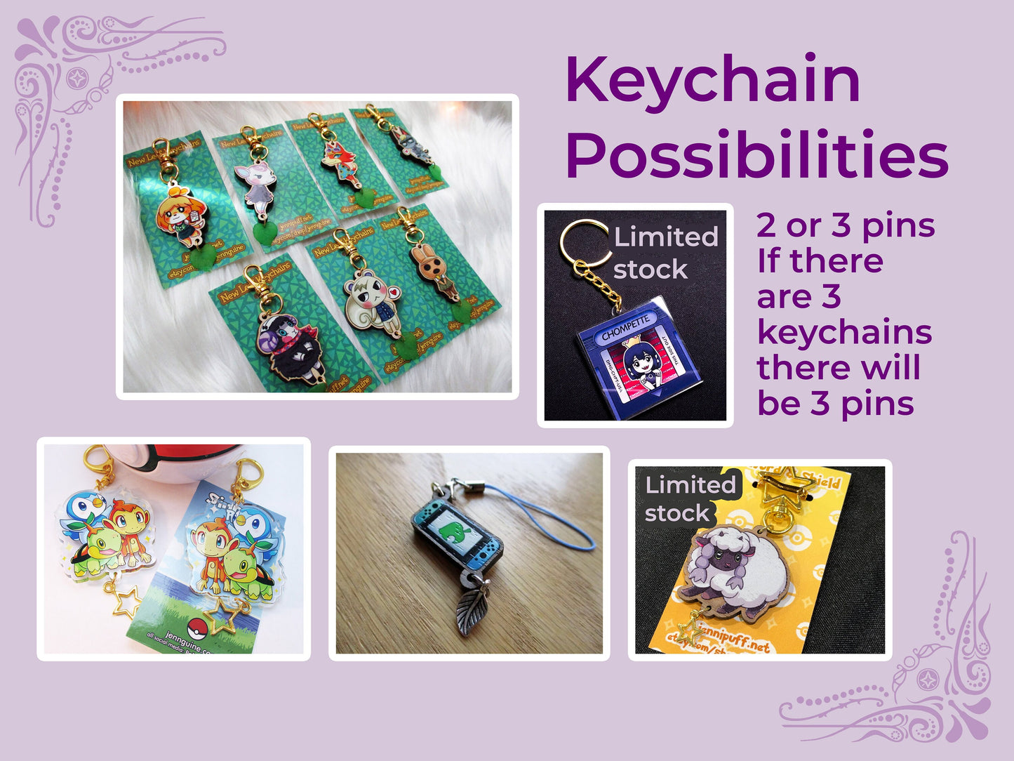 Mystery Bag, Mystery Grab Bag, Mix of Pins Keychains Stickers - N!ntend0 Theme (Pokemon, Splatoon, Animal Crossing, etc), Mystery Box