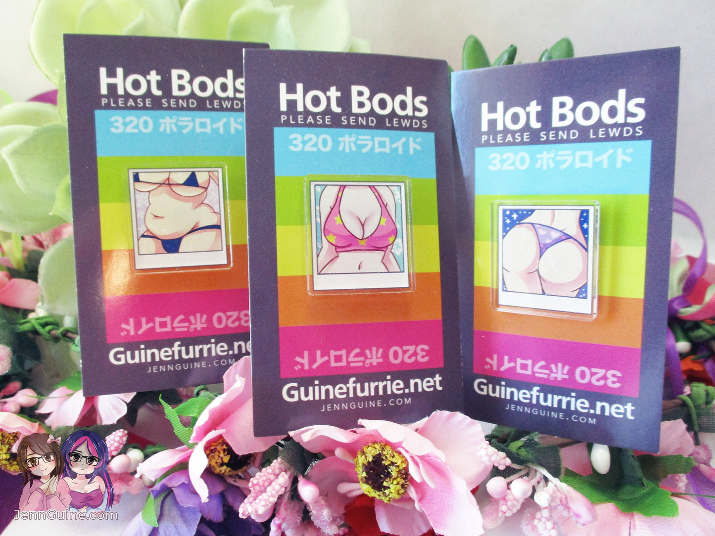 Polaroid Hot Bods - Thicc Tummy - Acrylic Pin (see pics for grades)