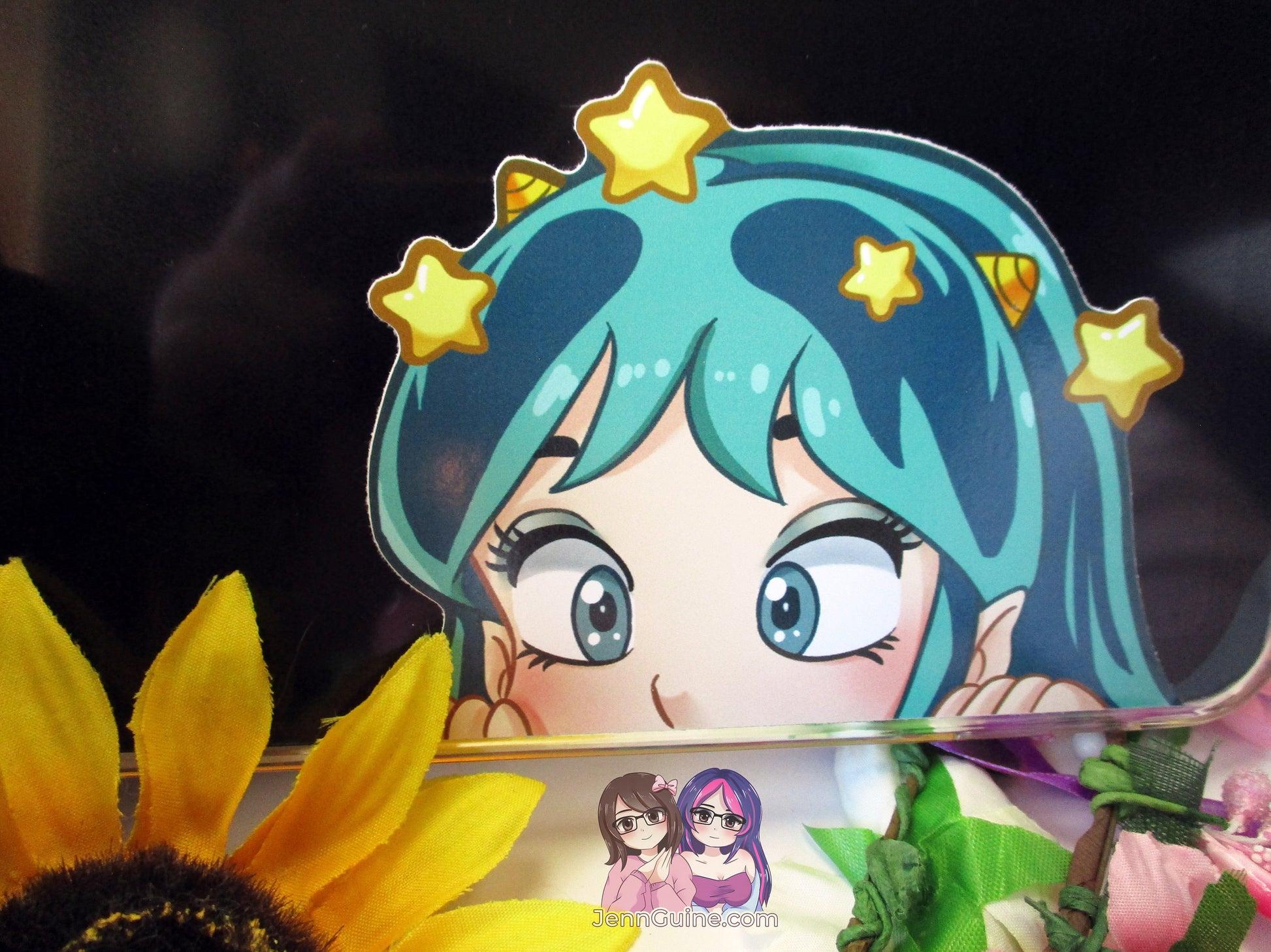 Lum Invader 3in Peeker Peeking Sticker Die-Cut Anime Decal