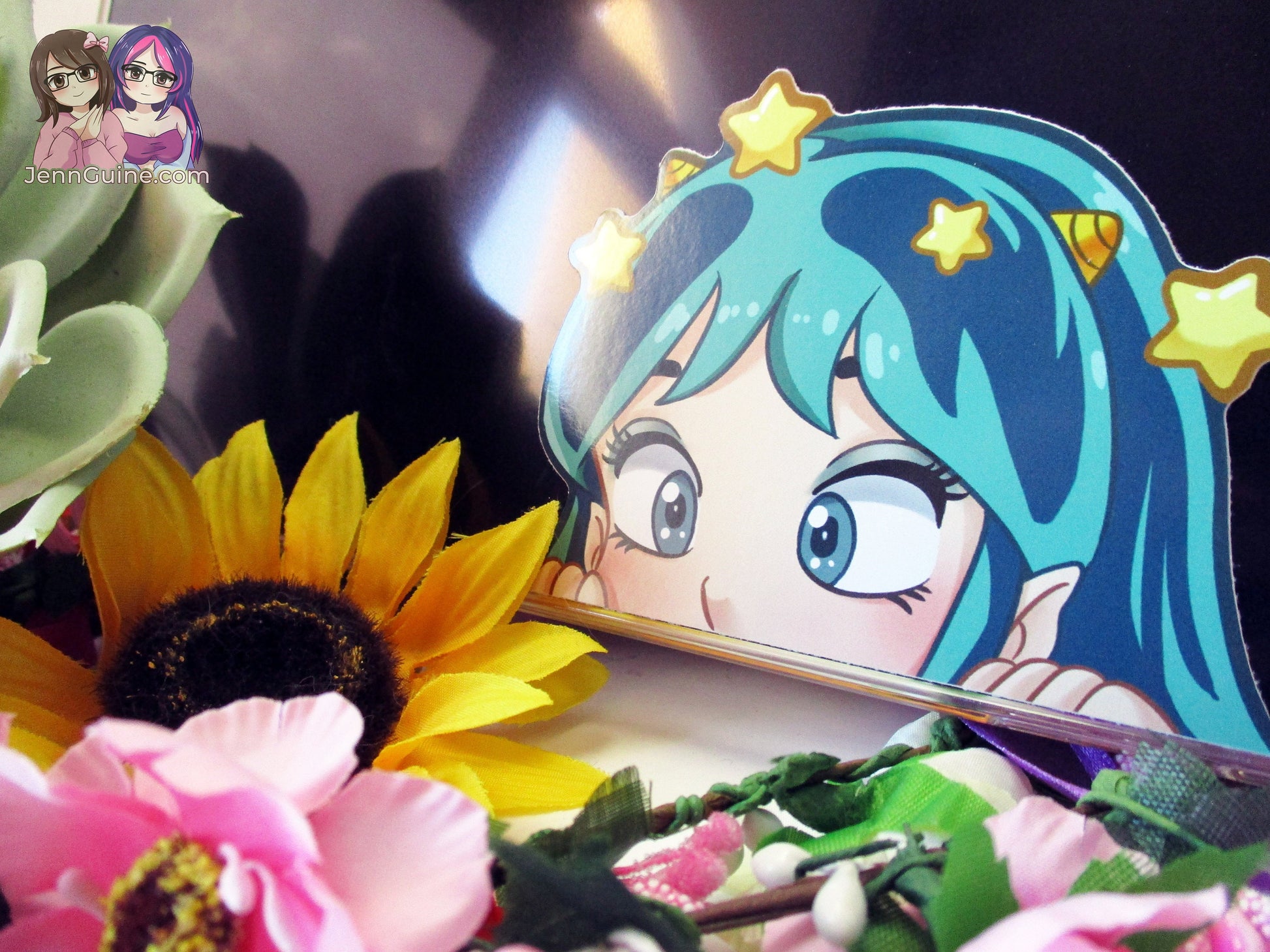 Lum Invader 3in Peeker Peeking Sticker Die-Cut Anime Decal