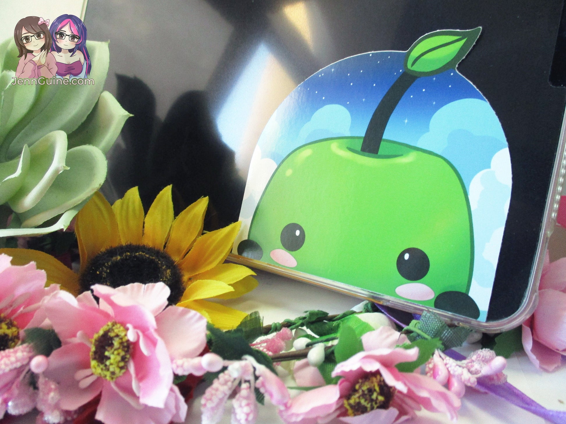 Junimo Stardew Valley Cute Kawaii Forest Spirit 3in Peeker Peeking Sticker Die-Cut Anime Decal (may not actually be as bright as in photos)