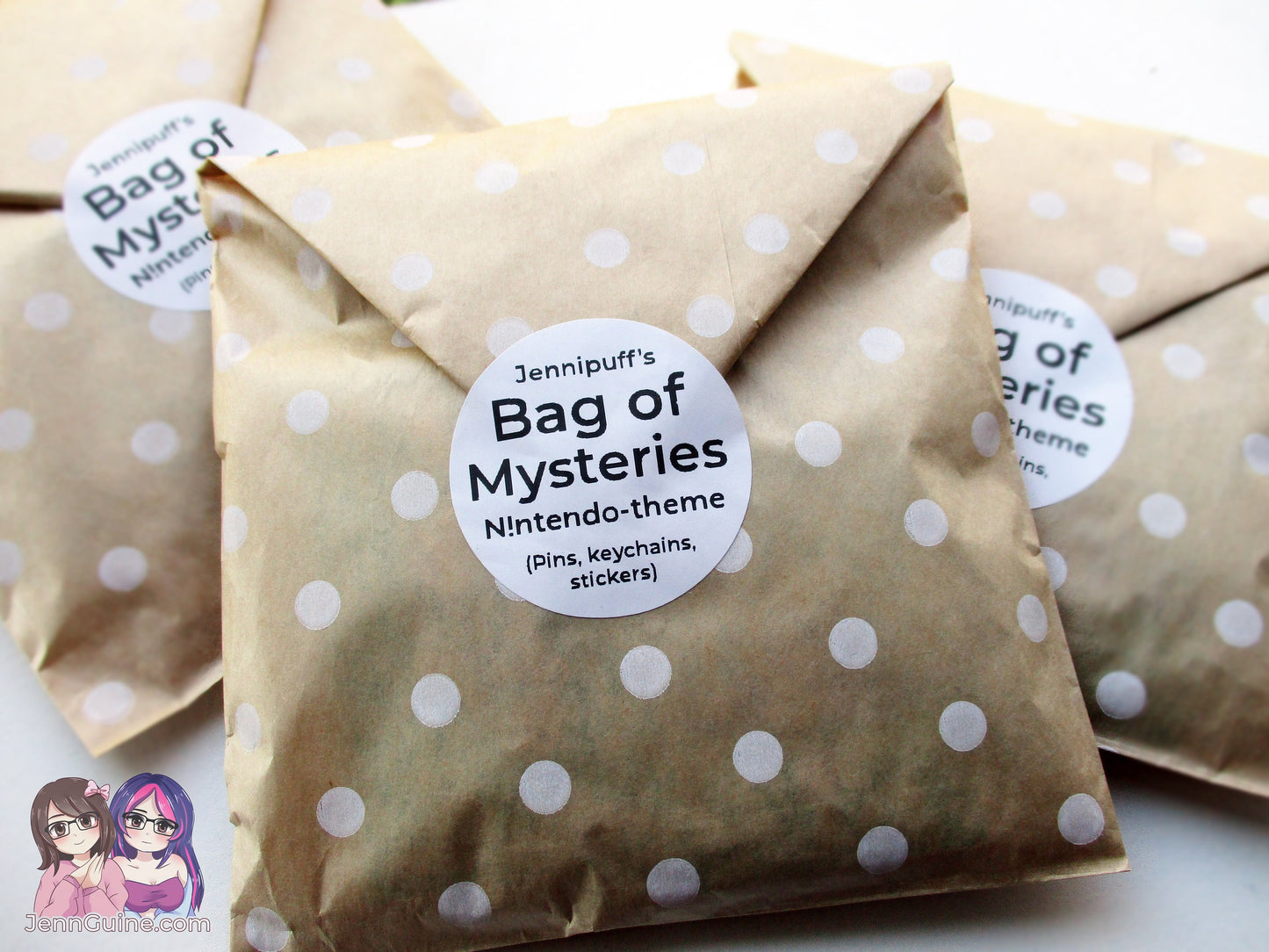 Mystery Bag, Mystery Grab Bag, Mix of Pins Keychains Stickers - N!ntend0 Theme (Pokemon, Splatoon, Animal Crossing, etc), Mystery Box