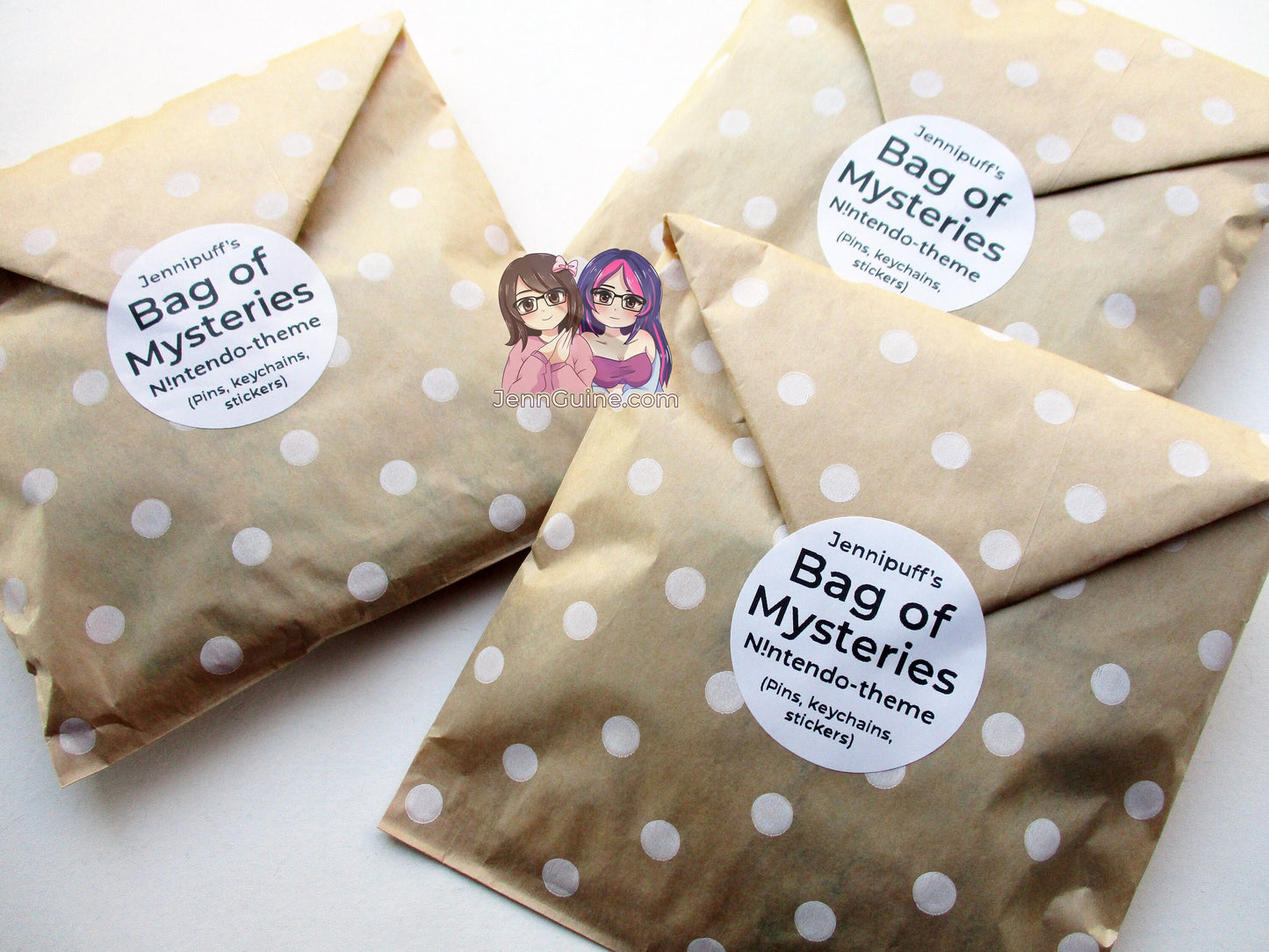 Mystery Bag, Mystery Grab Bag, Mix of Pins Keychains Stickers - N!ntend0 Theme (Pokemon, Splatoon, Animal Crossing, etc), Mystery Box