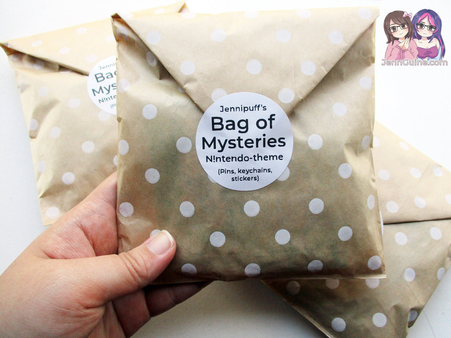 Mystery Bag, Mystery Grab Bag, Mix of Pins Keychains Stickers - N!ntend0 Theme (Pokemon, Splatoon, Animal Crossing, etc), Mystery Box