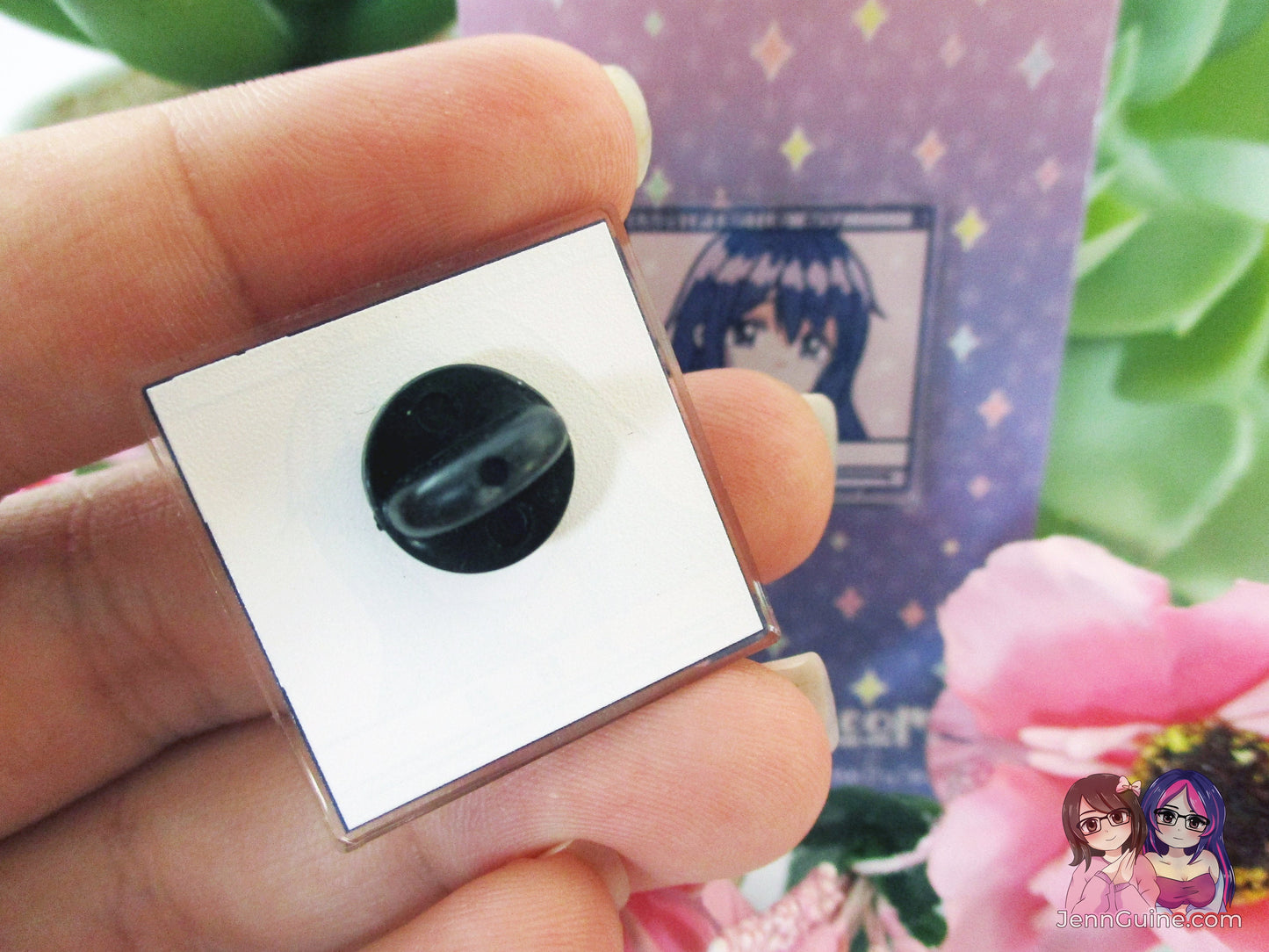 Acrylic Kawaii Vaporwave Pin, SadGirlsClub.mov Sad Girls Club VHS font Glitch Retrowave Cyberpunk Future Funk