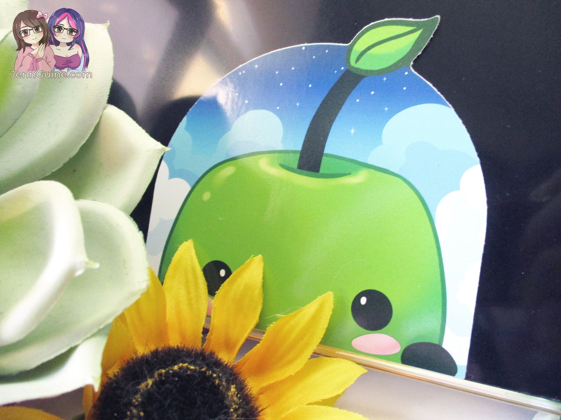 Junimo Stardew Valley Cute Kawaii Forest Spirit 3in Peeker Peeking Sticker Die-Cut Anime Decal (may not actually be as bright as in photos)