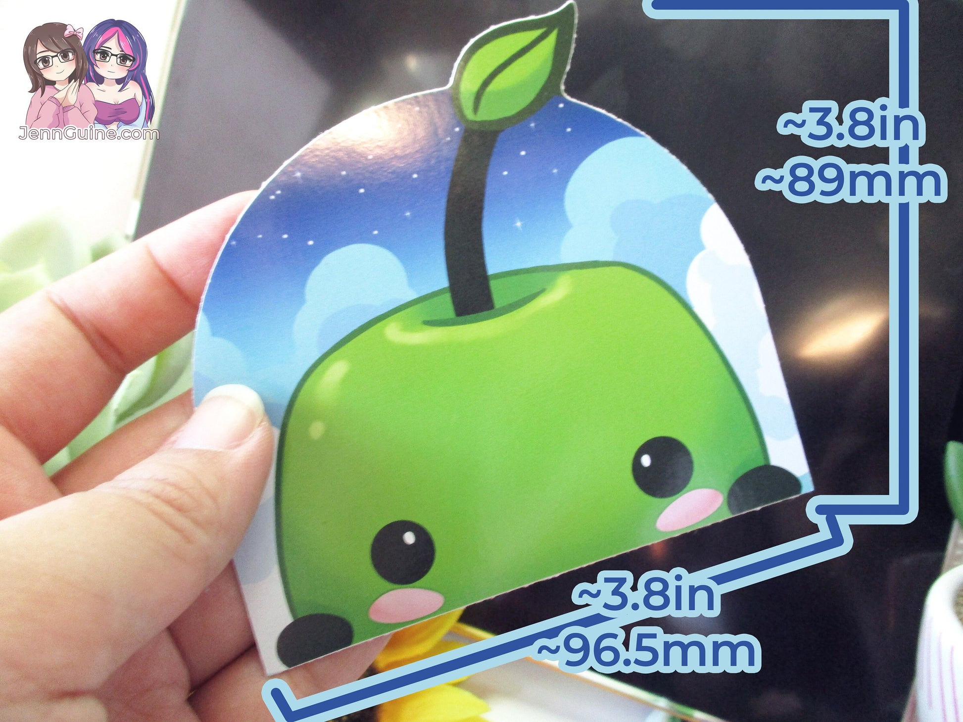 Junimo Stardew Valley Cute Kawaii Forest Spirit 3in Peeker Peeking Sticker Die-Cut Anime Decal (may not actually be as bright as in photos)