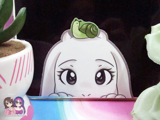 Undertale Toriel Snail Pie Butterscotch 3.5in Furry Cute Game Peeker Peeking Sticker Die-Cut Decal Deltarune