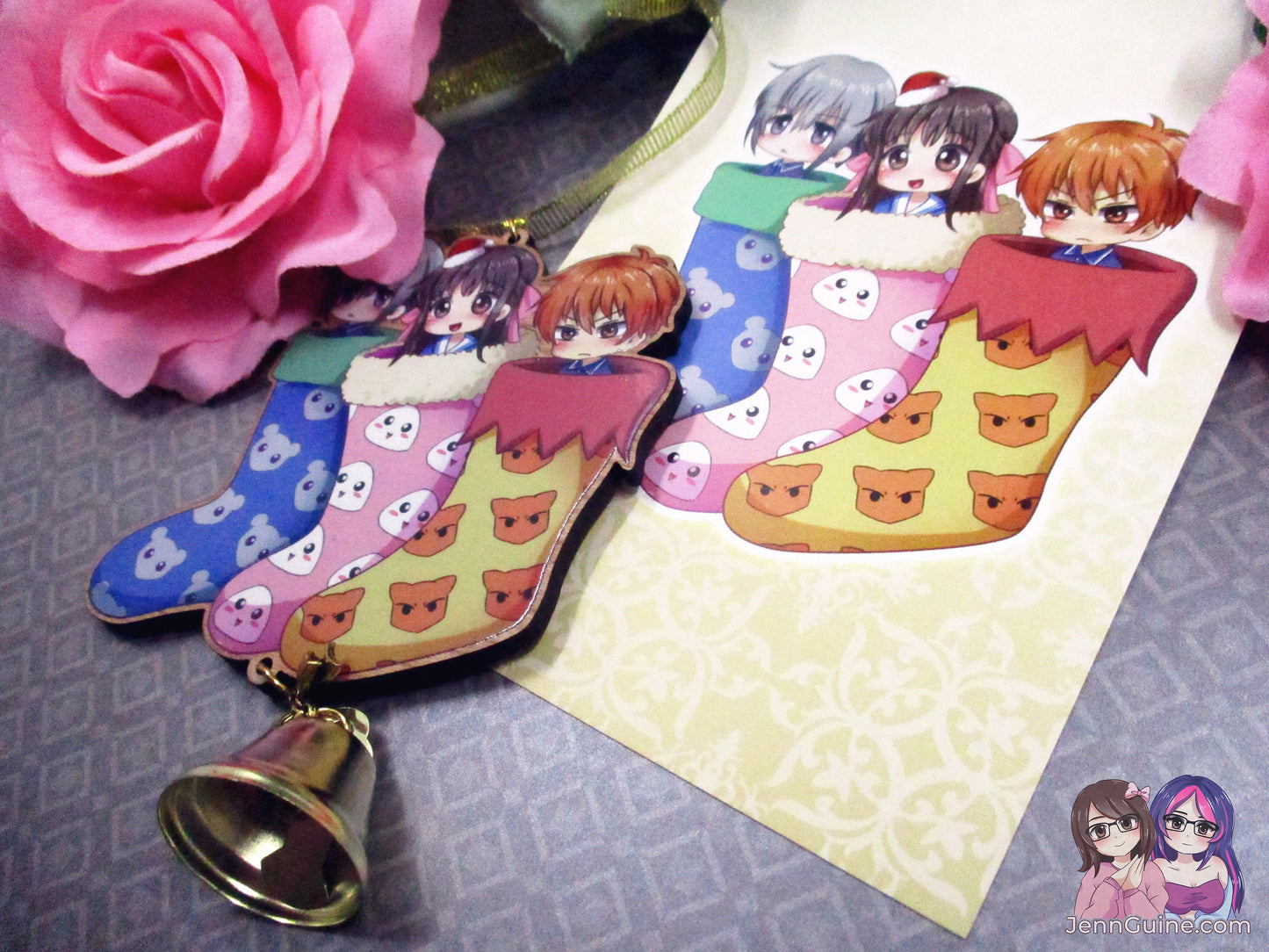 Fruits Basket Wooden Christmas Ornament (read description) | Comes with a 4x6in Print of the Artwork | No planned restocks