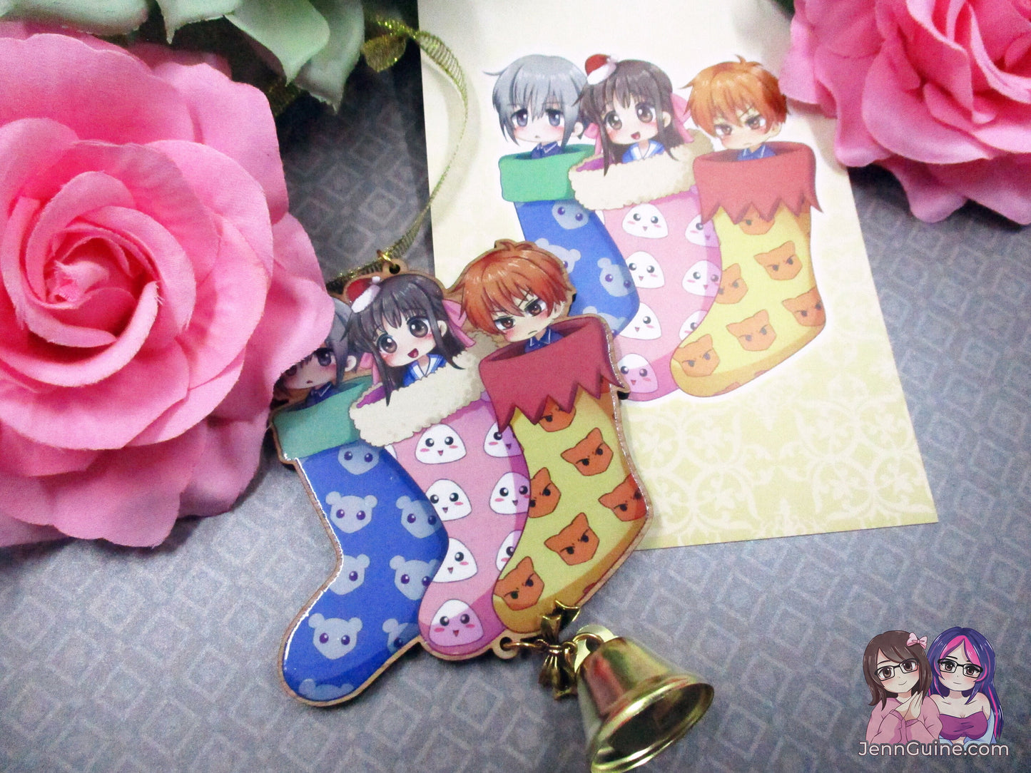 Fruits Basket Wooden Christmas Ornament (read description) | Comes with a 4x6in Print of the Artwork | No planned restocks