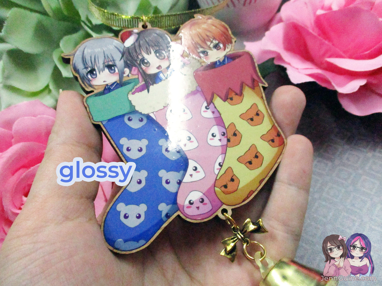 Fruits Basket Wooden Christmas Ornament (read description) | Comes with a 4x6in Print of the Artwork | No planned restocks