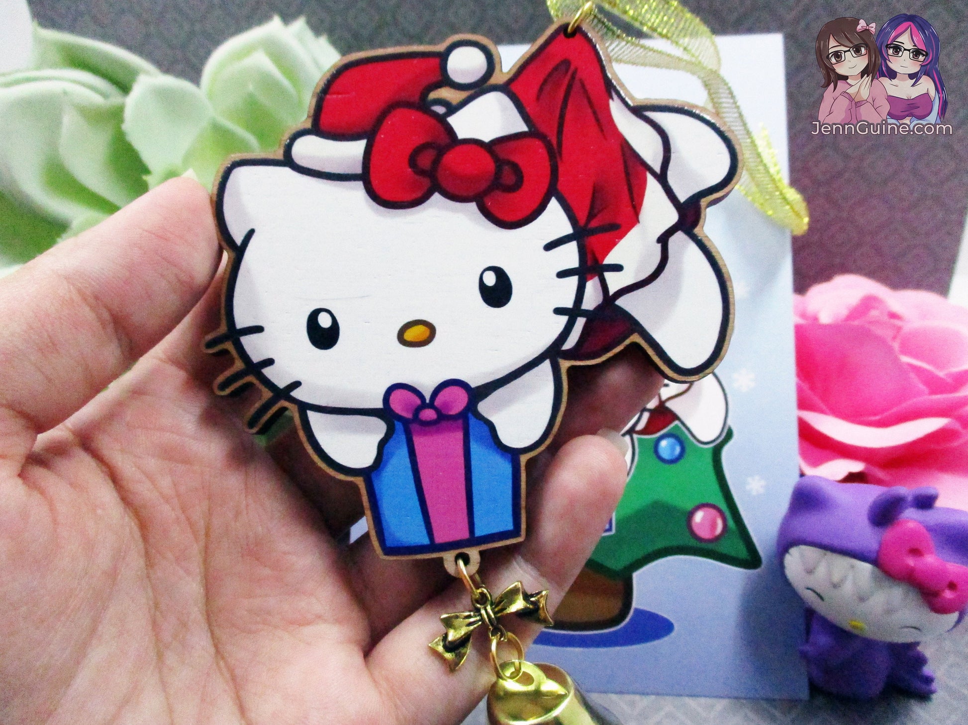 Sanriocore Hello Kitty Christmas Ornament (read description) | Comes with a 4x6in Print of the Artwork | No planned restocks