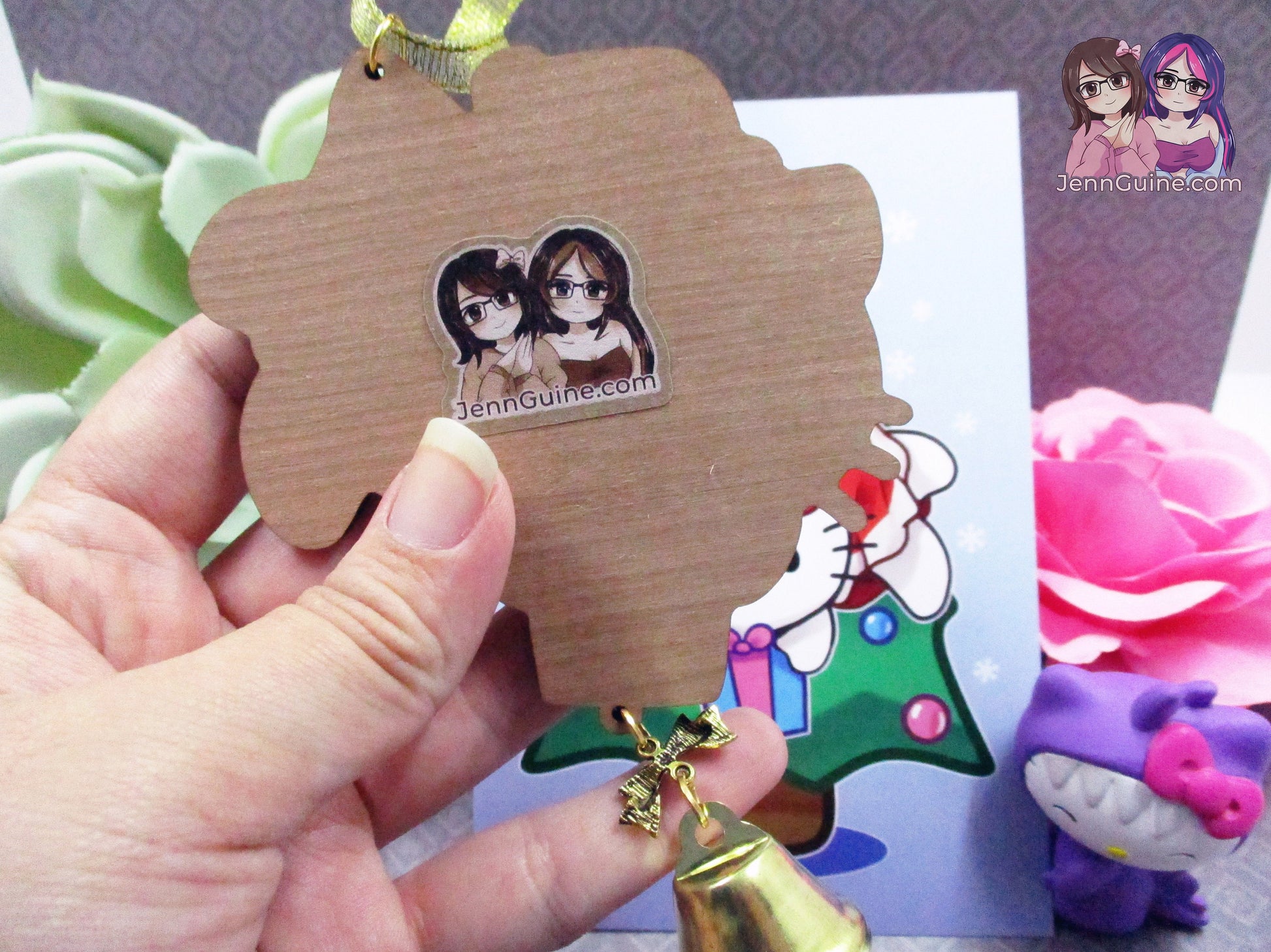 Sanriocore Hello Kitty Christmas Ornament (read description) | Comes with a 4x6in Print of the Artwork | No planned restocks